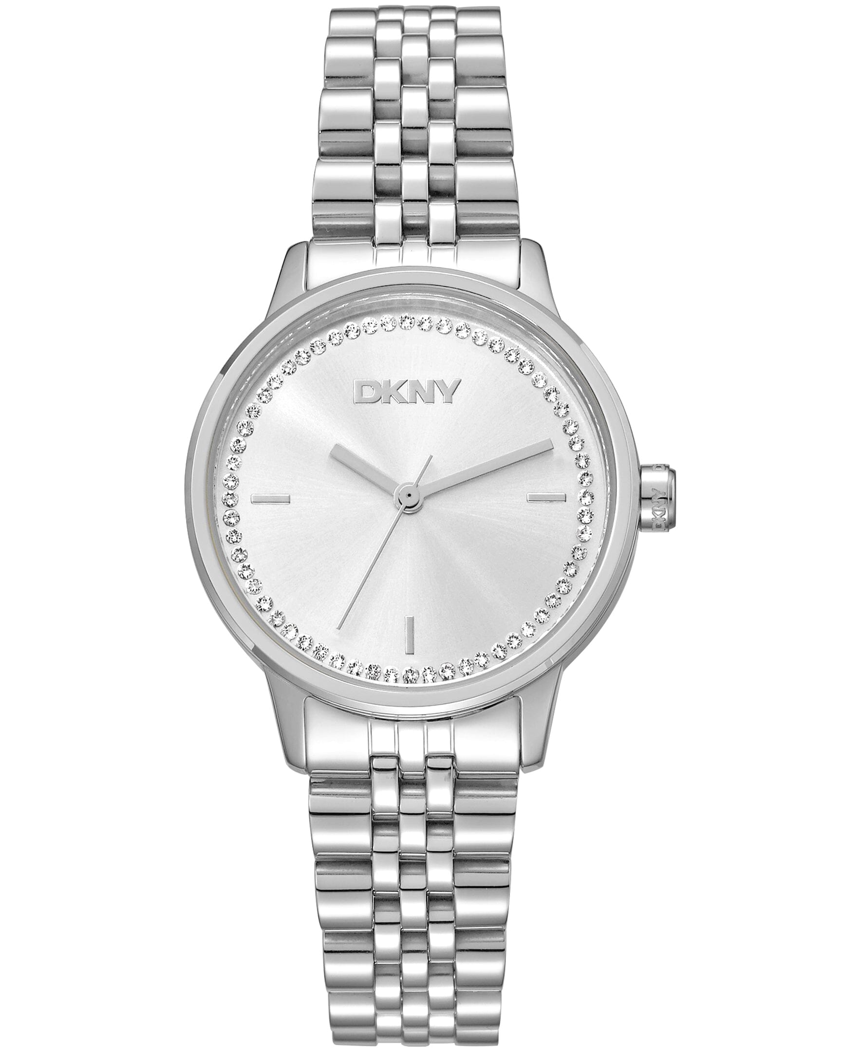 DK1L086M0045 DKNY Women's Crystal Accented Dial Stainless Steel Bracelet Watch 30mm Watches DKNY 