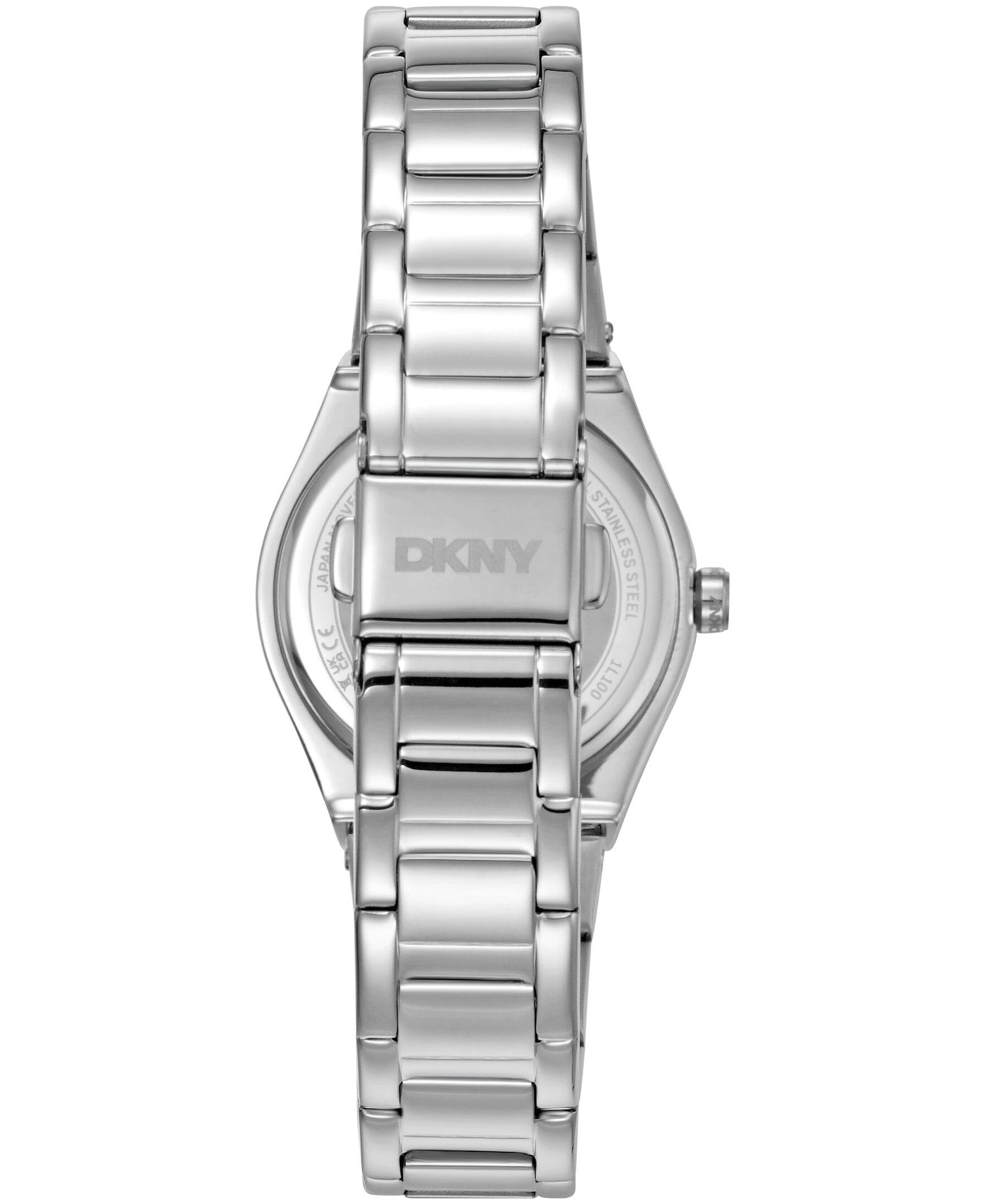 DK1L100M0045 DKNY Women's Crystal Dial Markers Crystal Bezel Stainless Steel Bracelet Watch 30mm Watches DKNY 