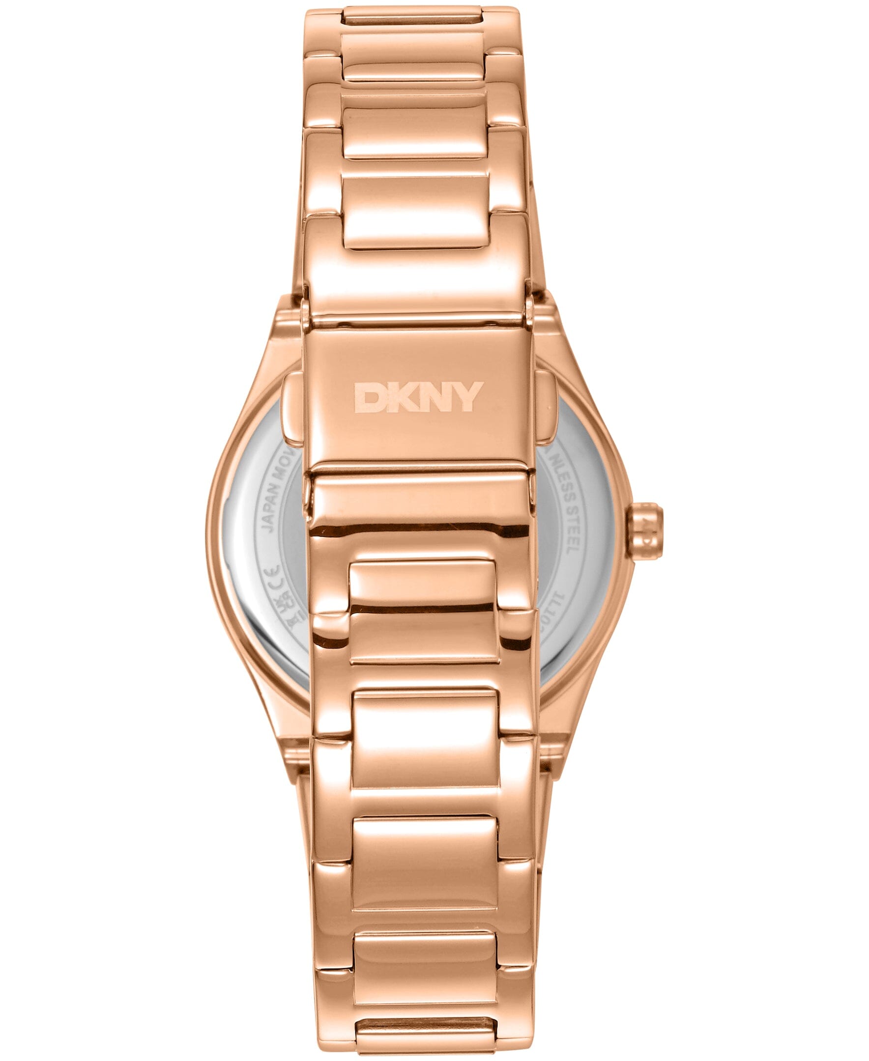 DK1L102M0235 DKNY Women's Jewel-Encrusted Dial Red-Gold Tone Stainless Steel Bracelet Watch 33mm Watches DKNY 