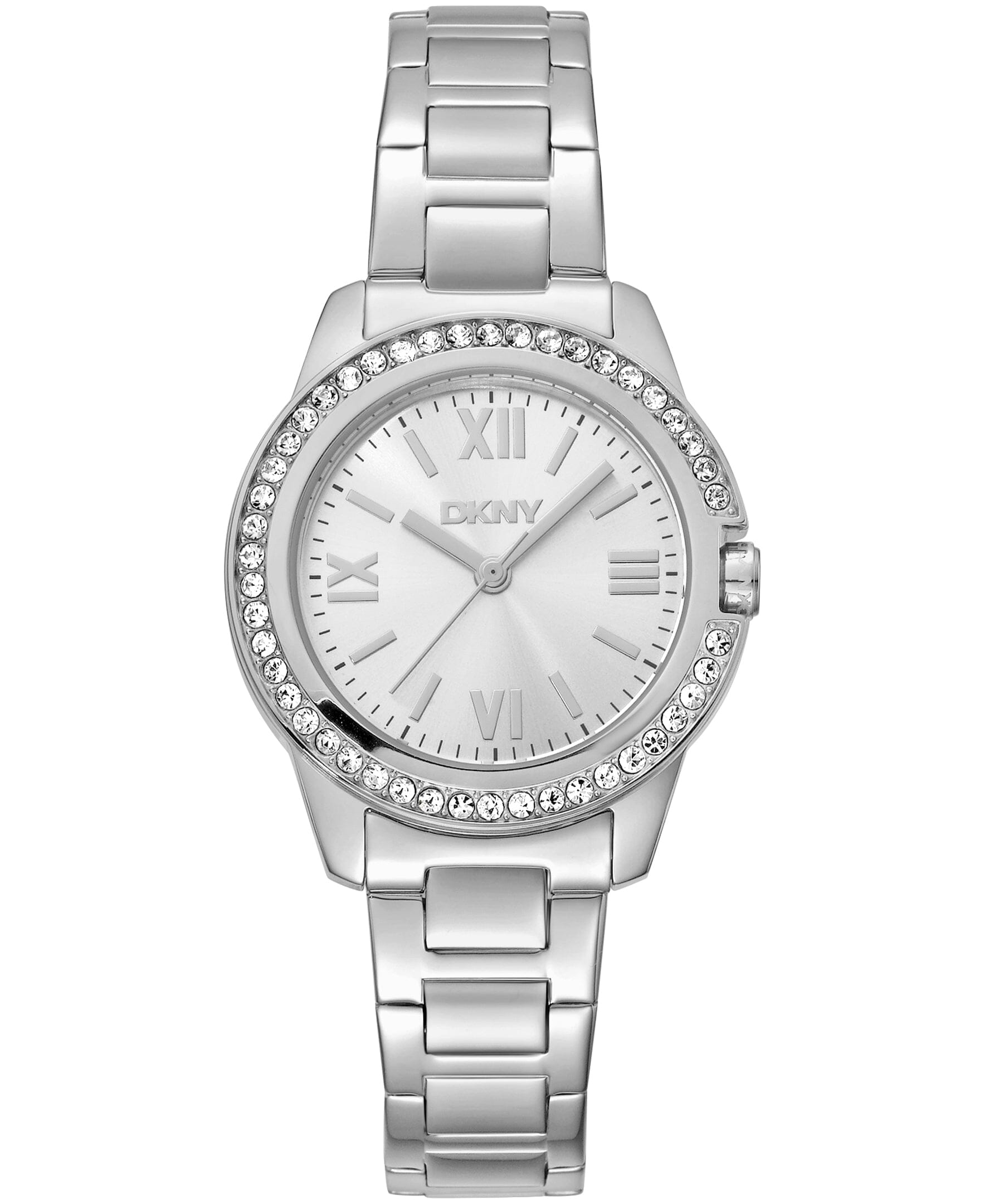 DK1L105M0045 DKNY Women's Crystal Bezel Stainless Steel Bracelet Watch 30mm Watches DKNY 