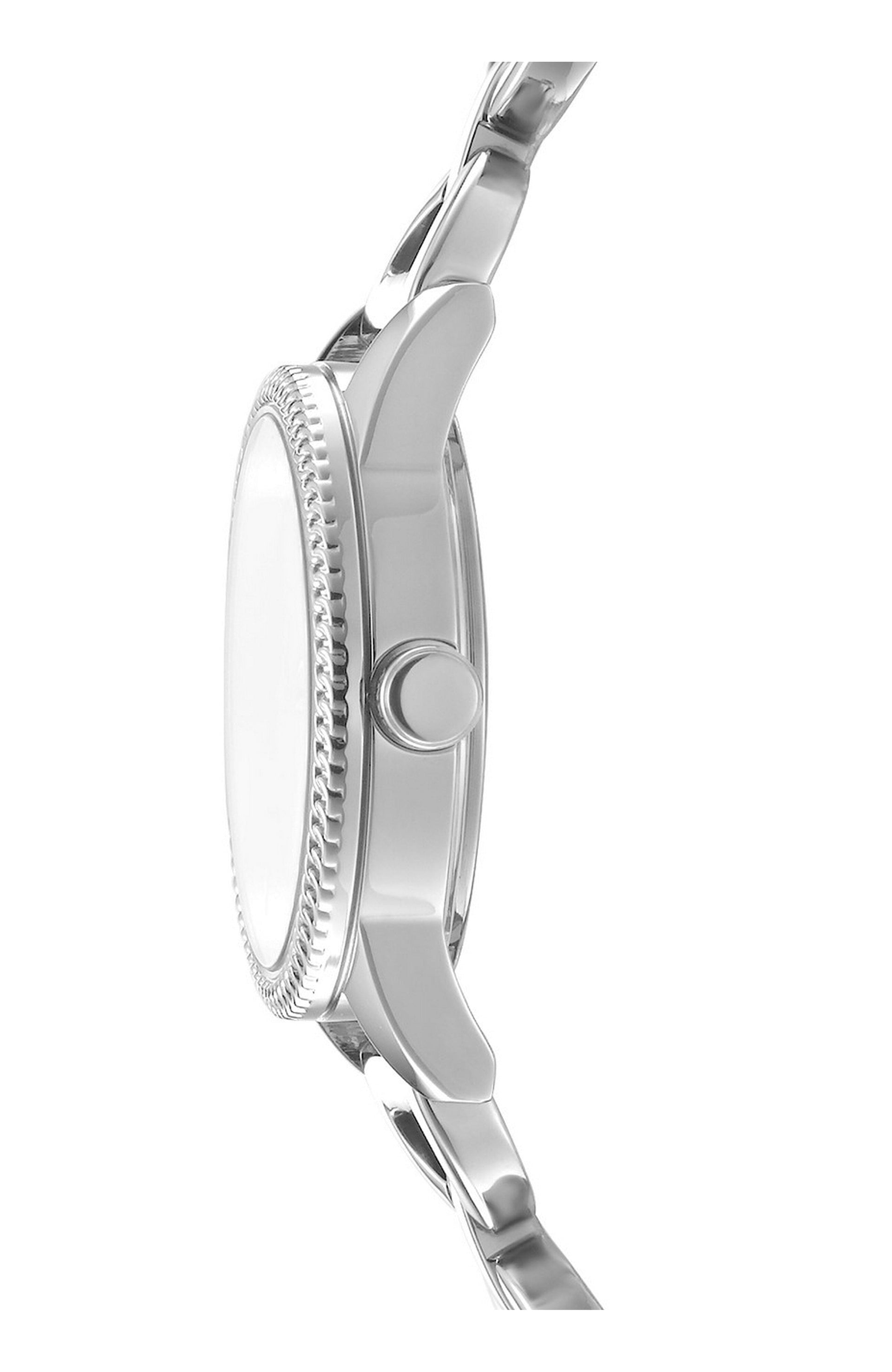 DK1L113M0235 Women's Open Link Black Dial Stainless Steel Bracelet Watch DKNY 