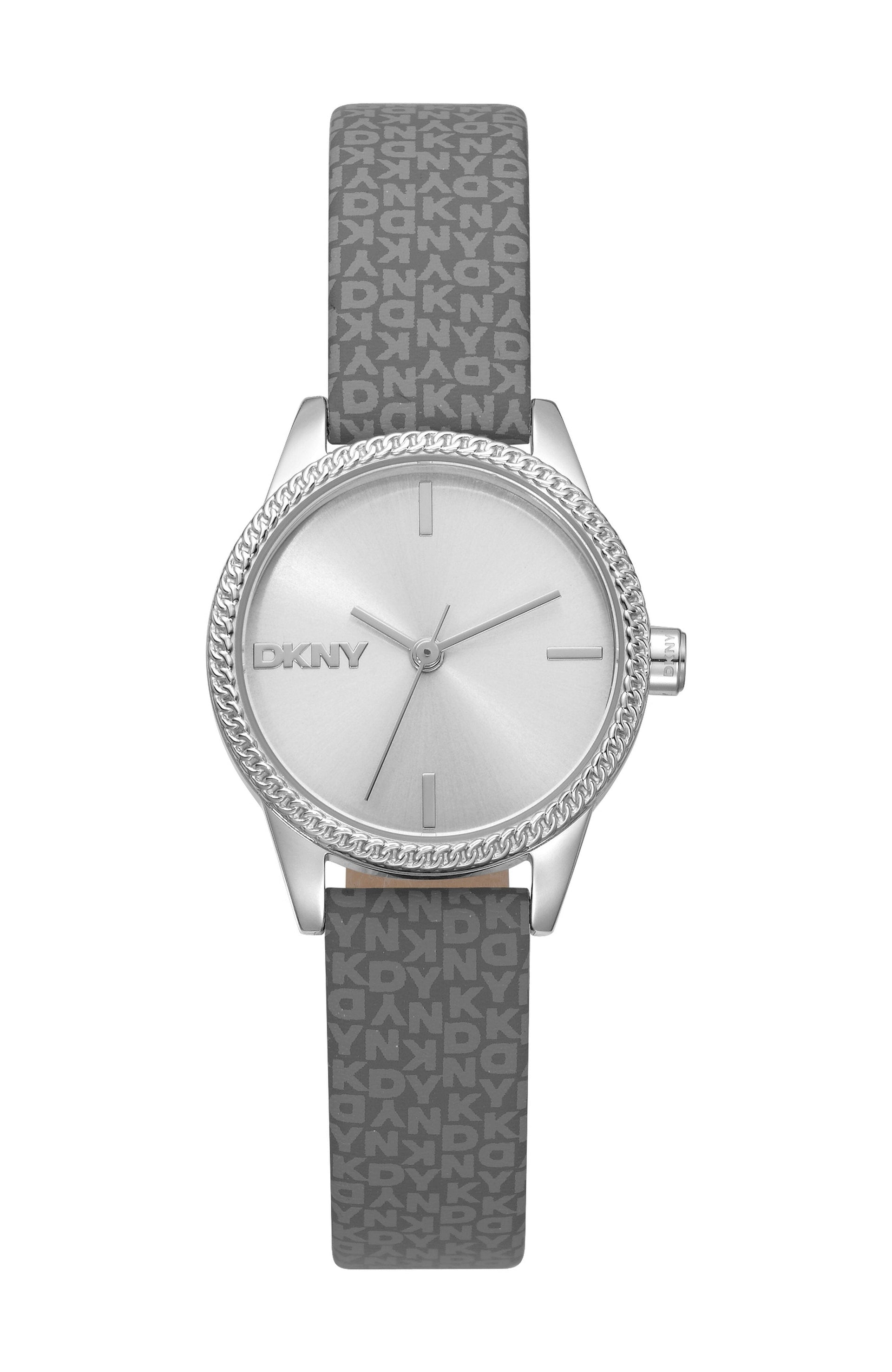 DK1L113P0015 Women's Milanese Silver Dial Grey Strap Stainless Steel DKNY 