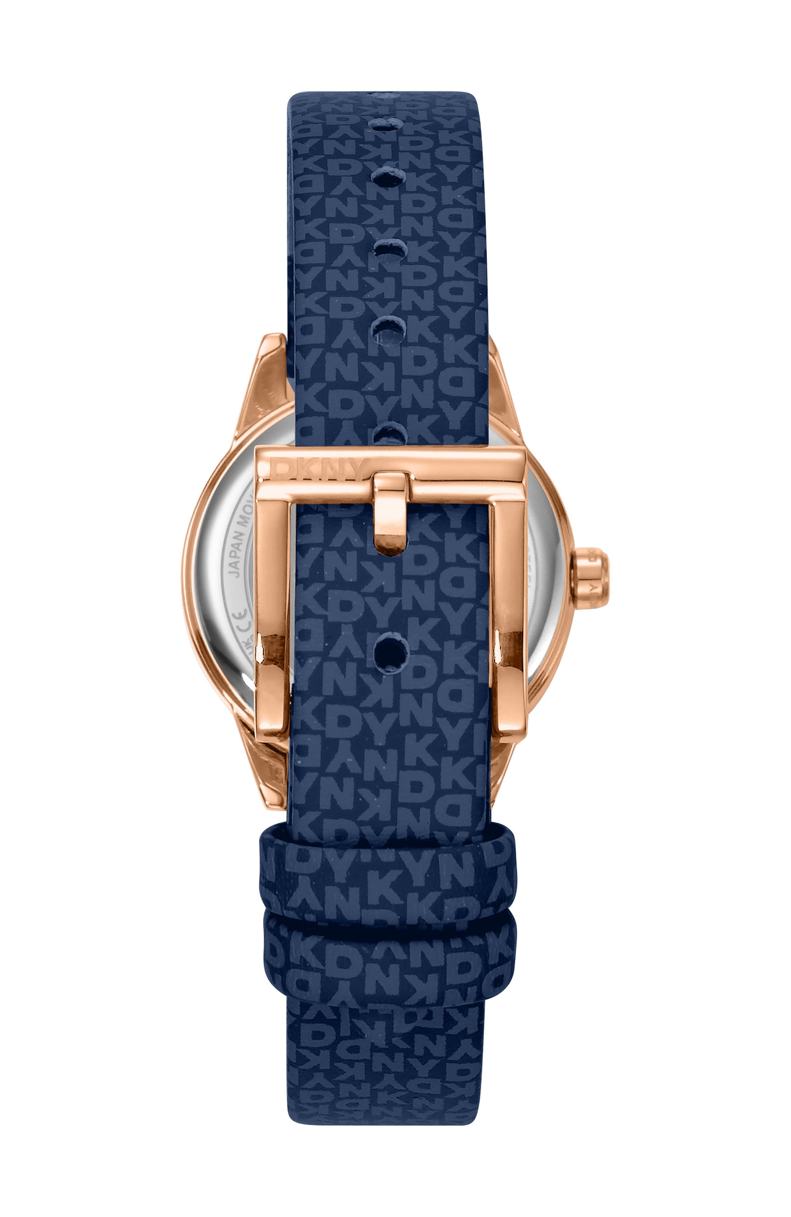 DK1L113P0035 Women's Milanese Dark Blue Dial Dark Blue Strap Rose Gold-Tone Stainless Steel DKNY 