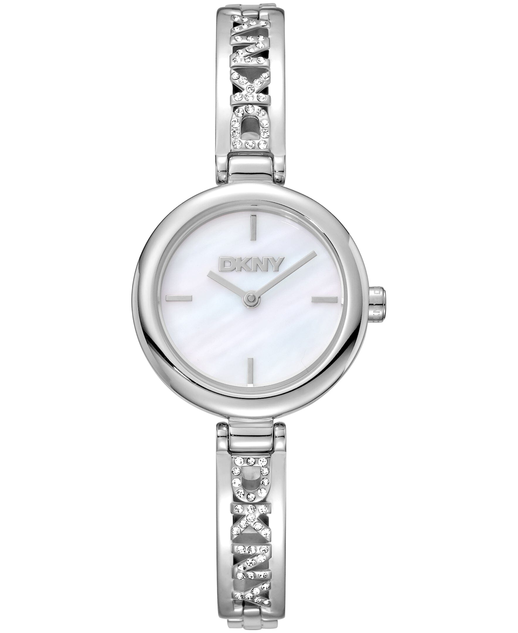 DK1L115M0215 DKNY Women's Stainless Steel Crystal Accented Jewelry Bracelet Watch 26mm Watches DKNY 