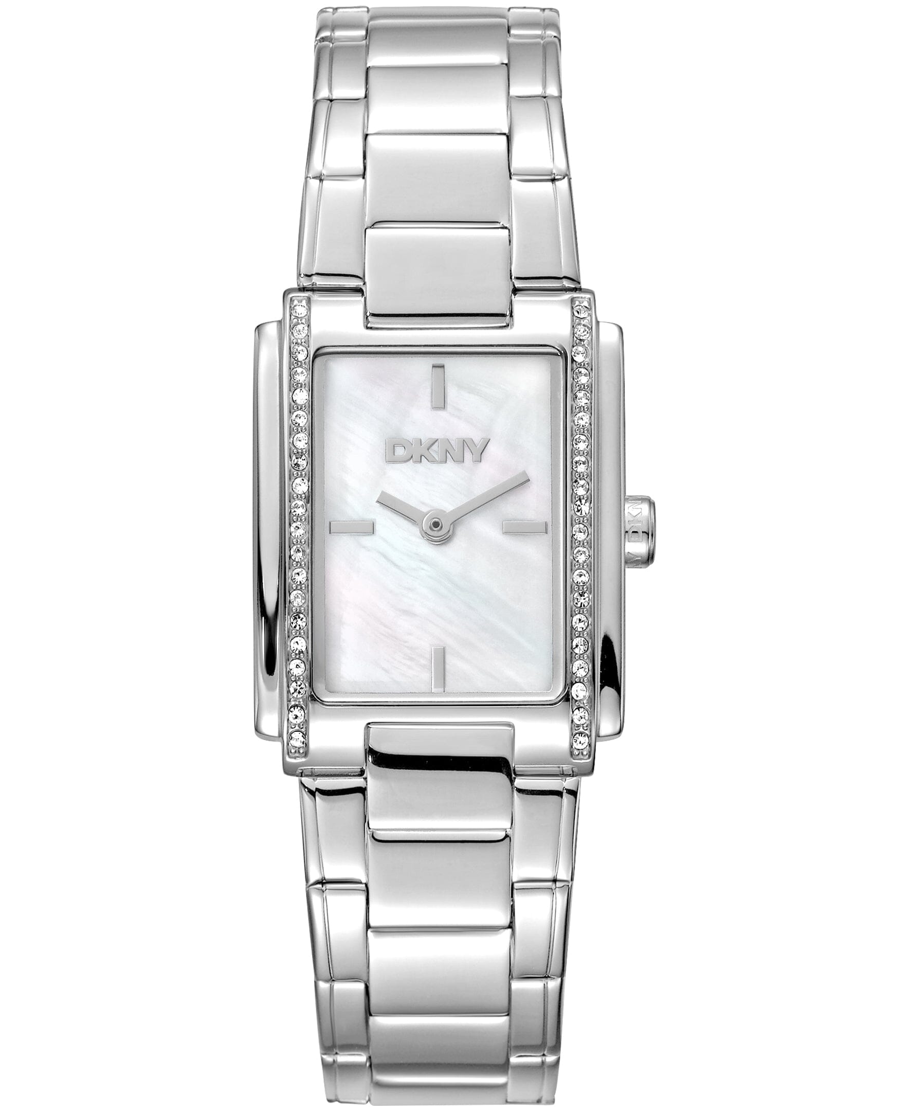 DK1L122M0045 DKNY Women's Crystal Accented Case Stainless Steel Bracelet Watch 23 x 30mm Watches DKNY 