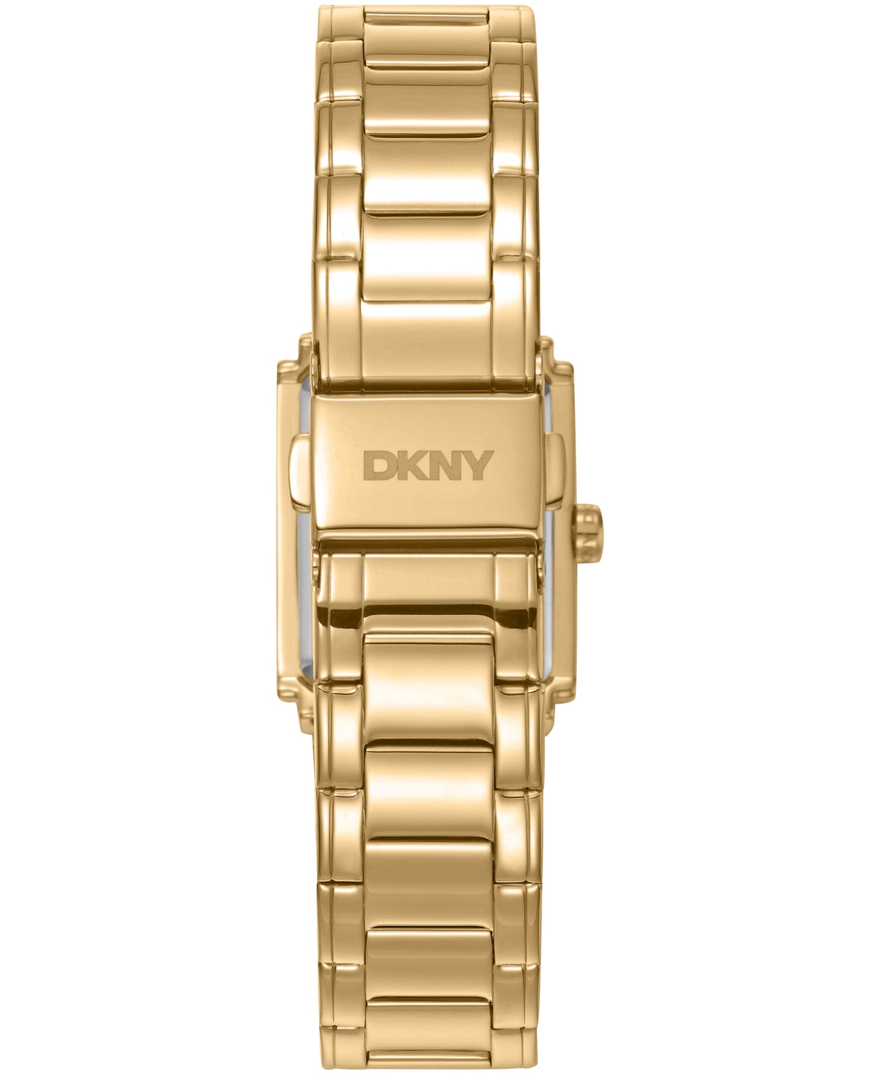 DK1L122M0055 DKNY Women's Crystal Accented Case Gold-Tone Stainless Steel Bracelet Watch 23 x 30mm Watches DKNY 