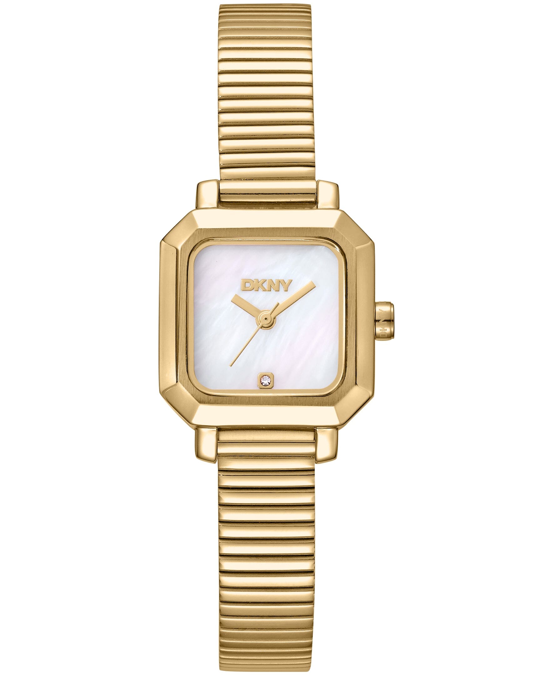 DK1L123M0035 DKNY Women's Gold-Tone Stainless Steel Tubogas Bracelet Watch 22mm Watches DKNY 