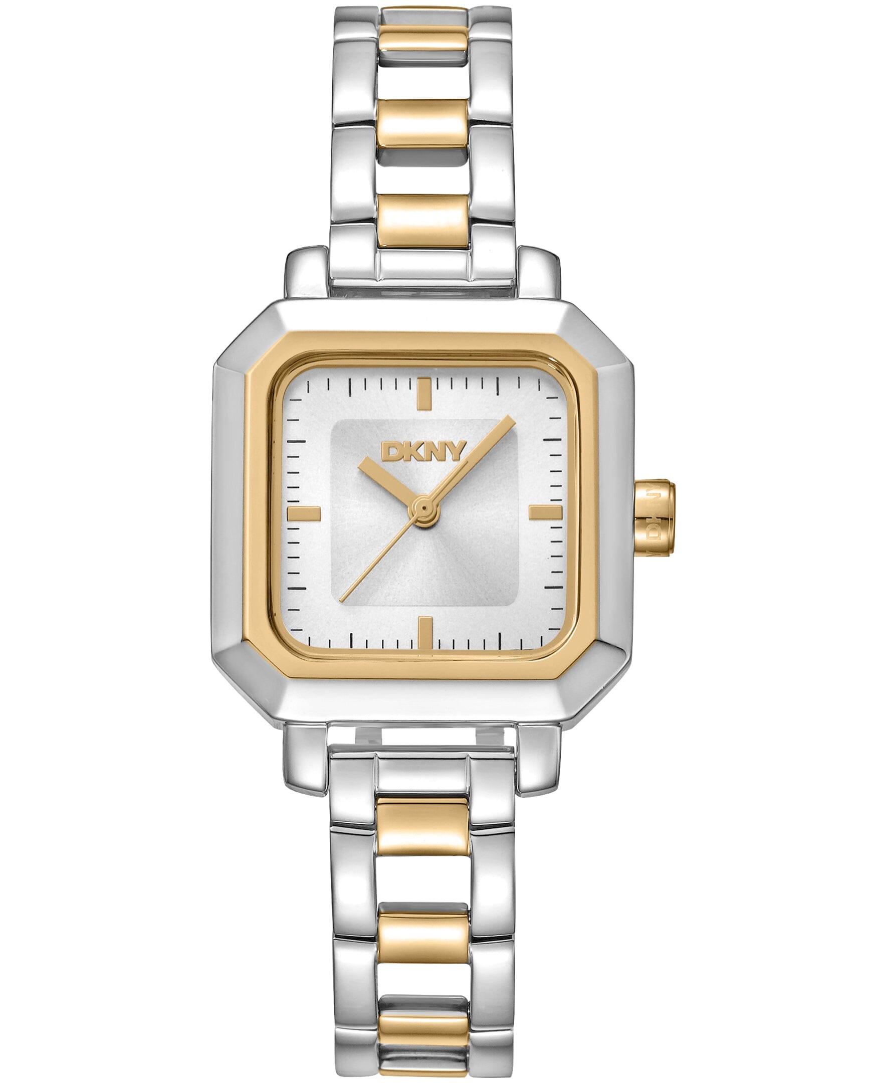 DK1L124M0065 DKNY Women's Open Link Two-Tone Gold Stainless Steel Bracelet Watch 27 x 27mm Watches DKNY 