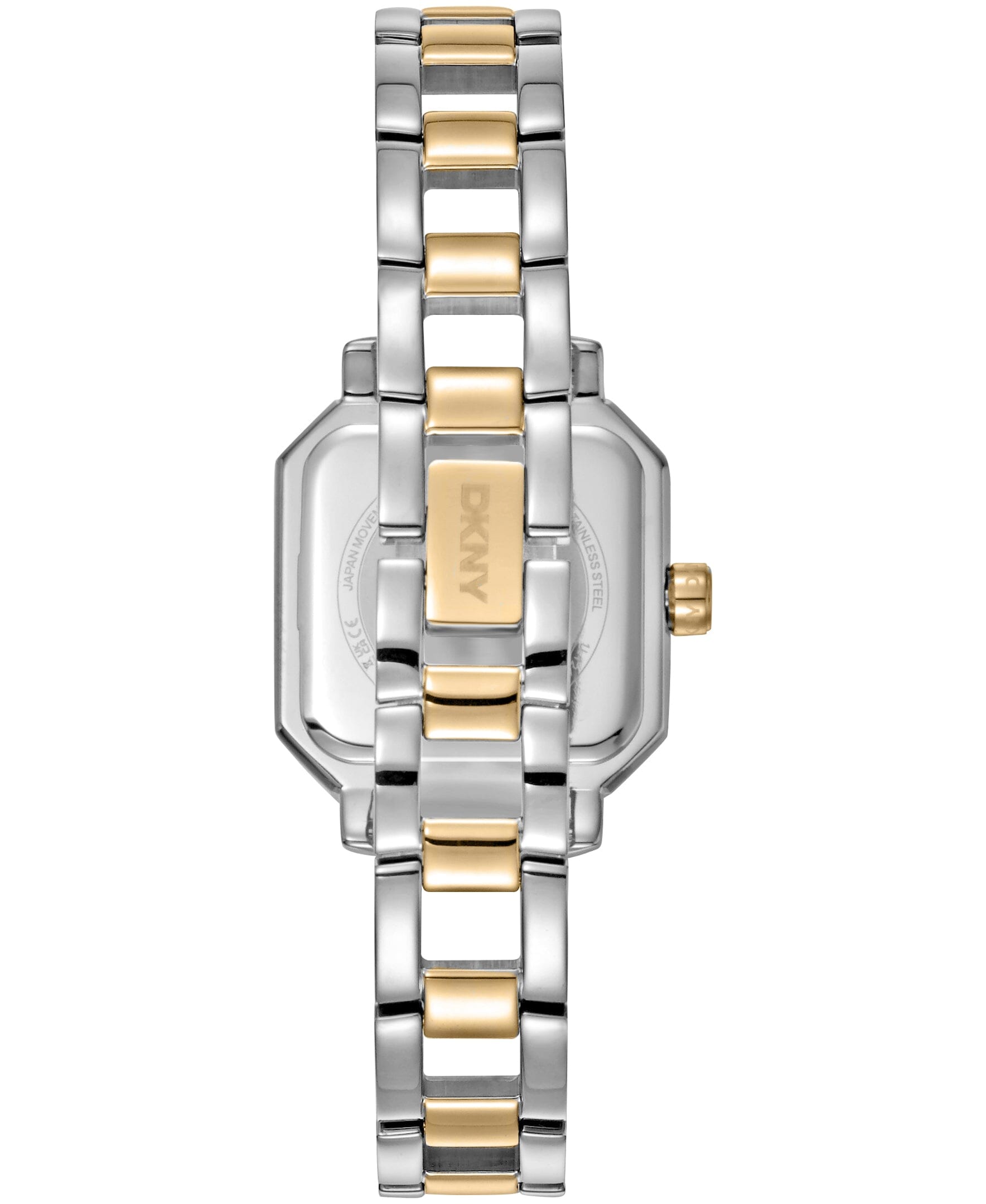 DK1L124M0065 DKNY Women's Open Link Two-Tone Gold Stainless Steel Bracelet Watch 27 x 27mm Watches DKNY 