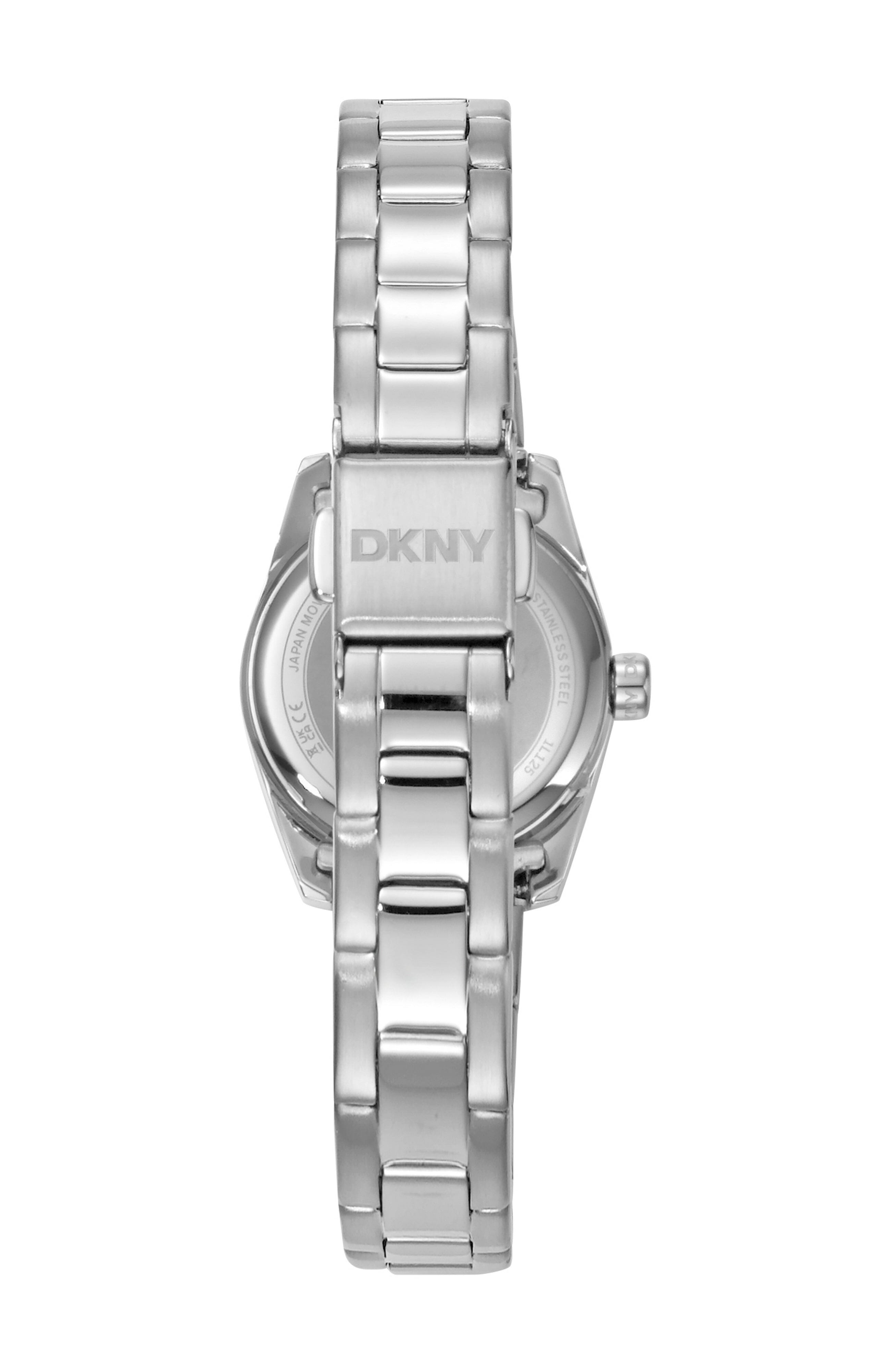 DK1L125M0015 Women's Mini Silver Dial Stainless Steel Bracelet Watch DKNY 