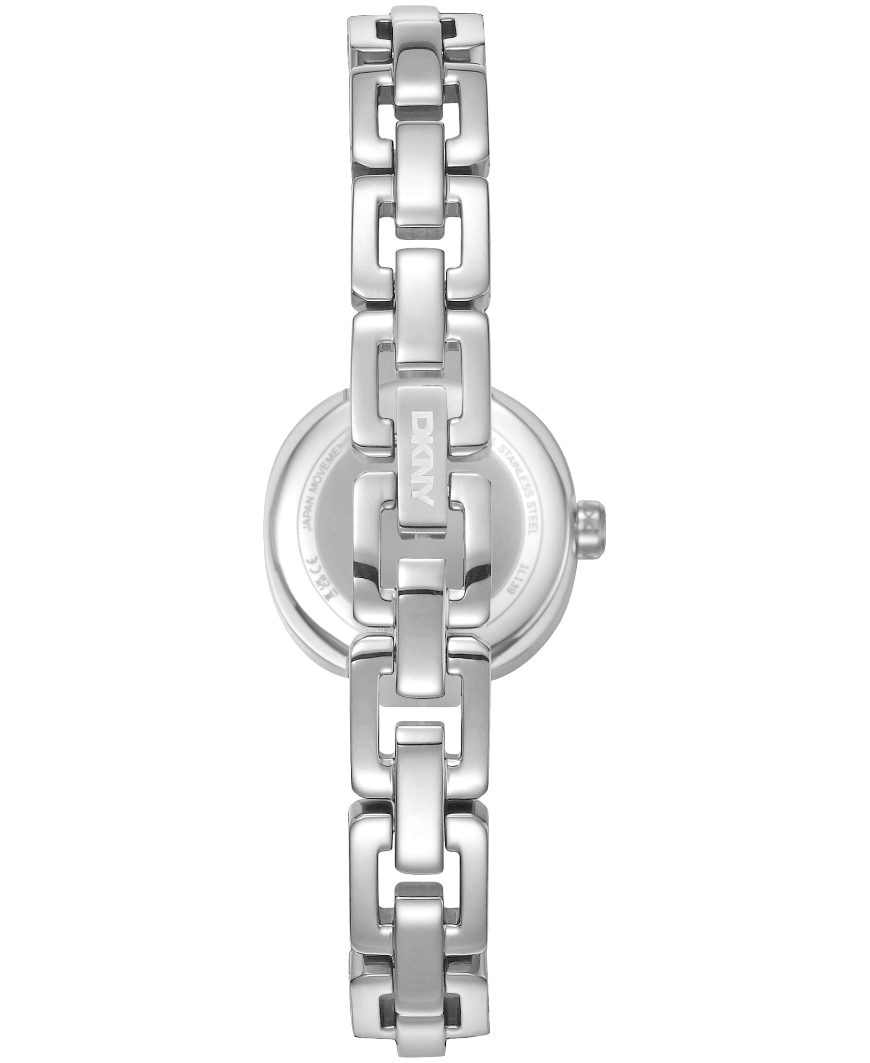 DK1L139M0015 DKNY Women's Crystal Accented Dial Stainless Steel Open Link Bracelet 24mm Watches DKNY 
