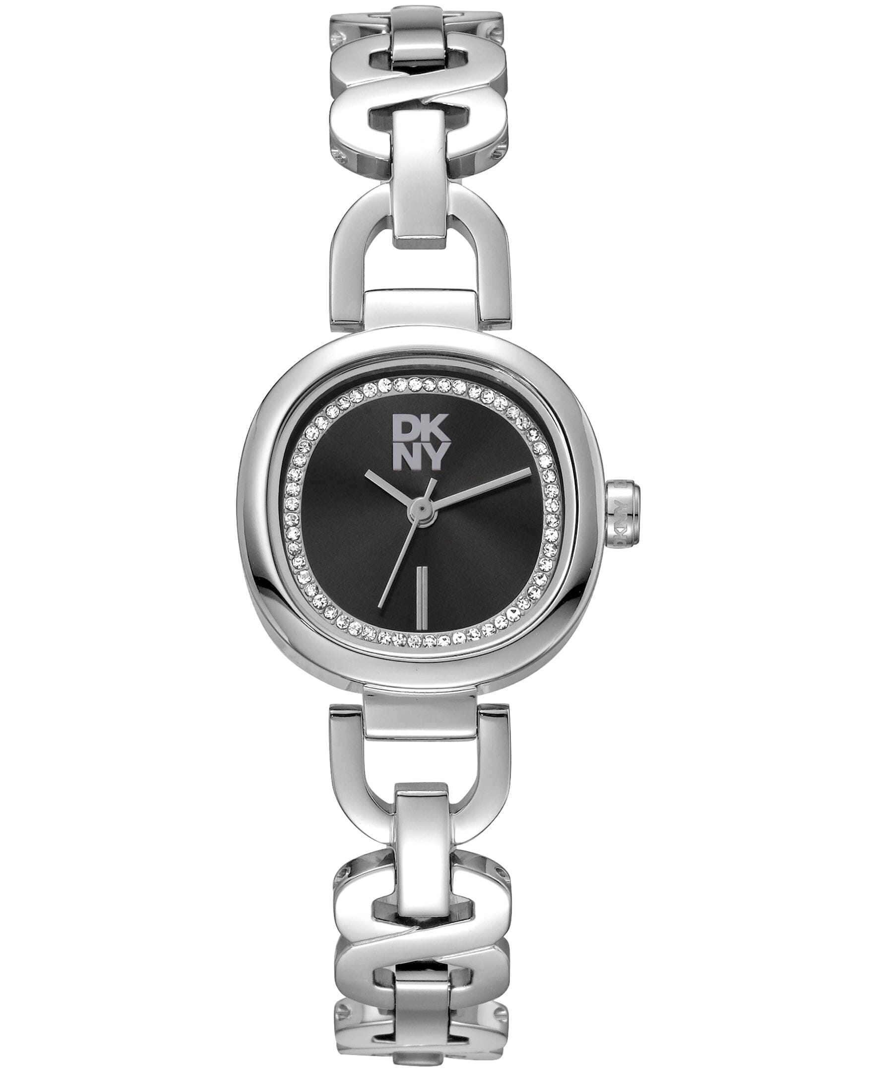 DK1L139M0025 DKNY Women's Crystal Accented Dial Stainless Steel Open Link Bracelet Watch 24mm Watches DKNY 