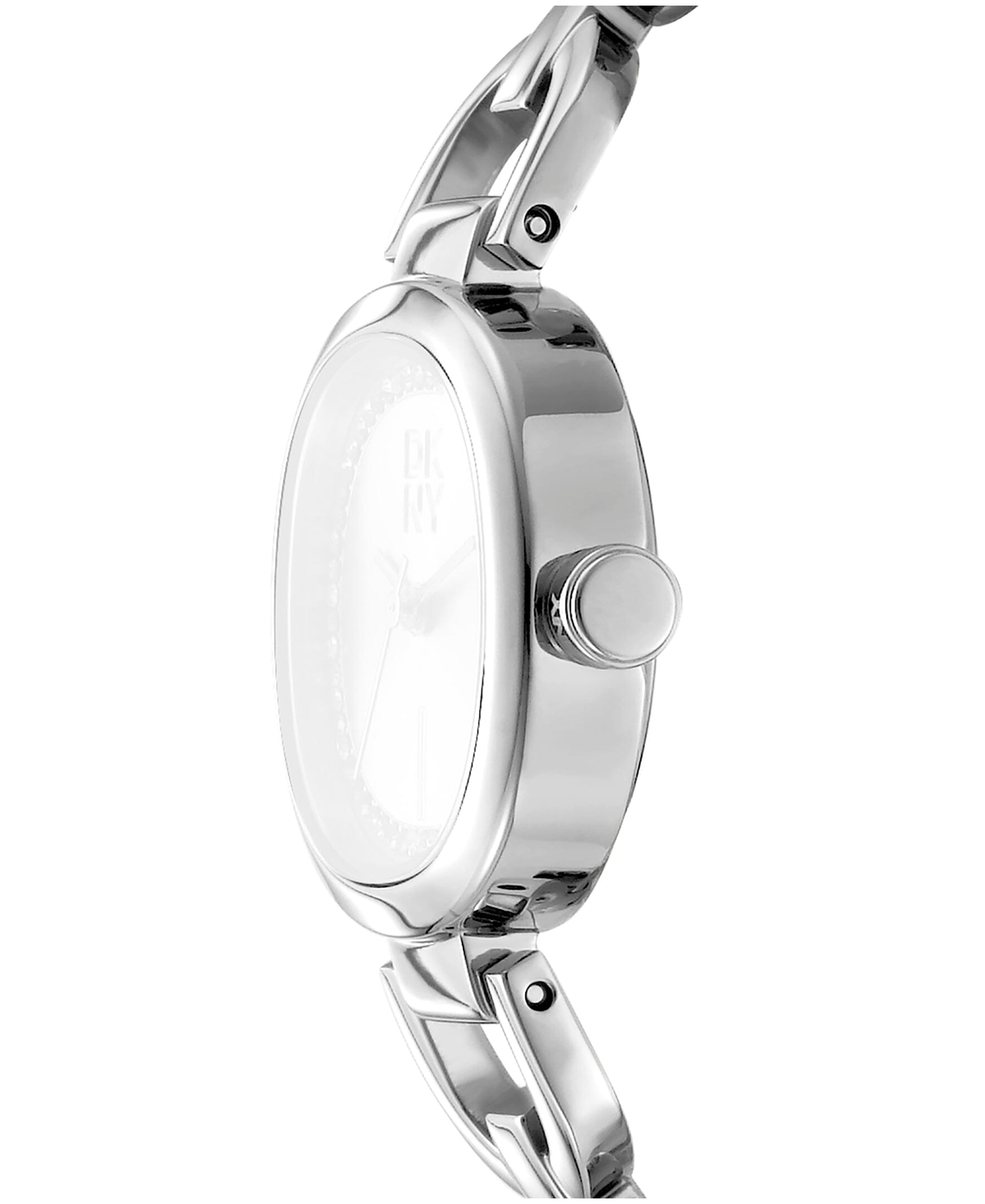 DK1L139M0025 DKNY Women's Crystal Accented Dial Stainless Steel Open Link Bracelet Watch 24mm Watches DKNY 