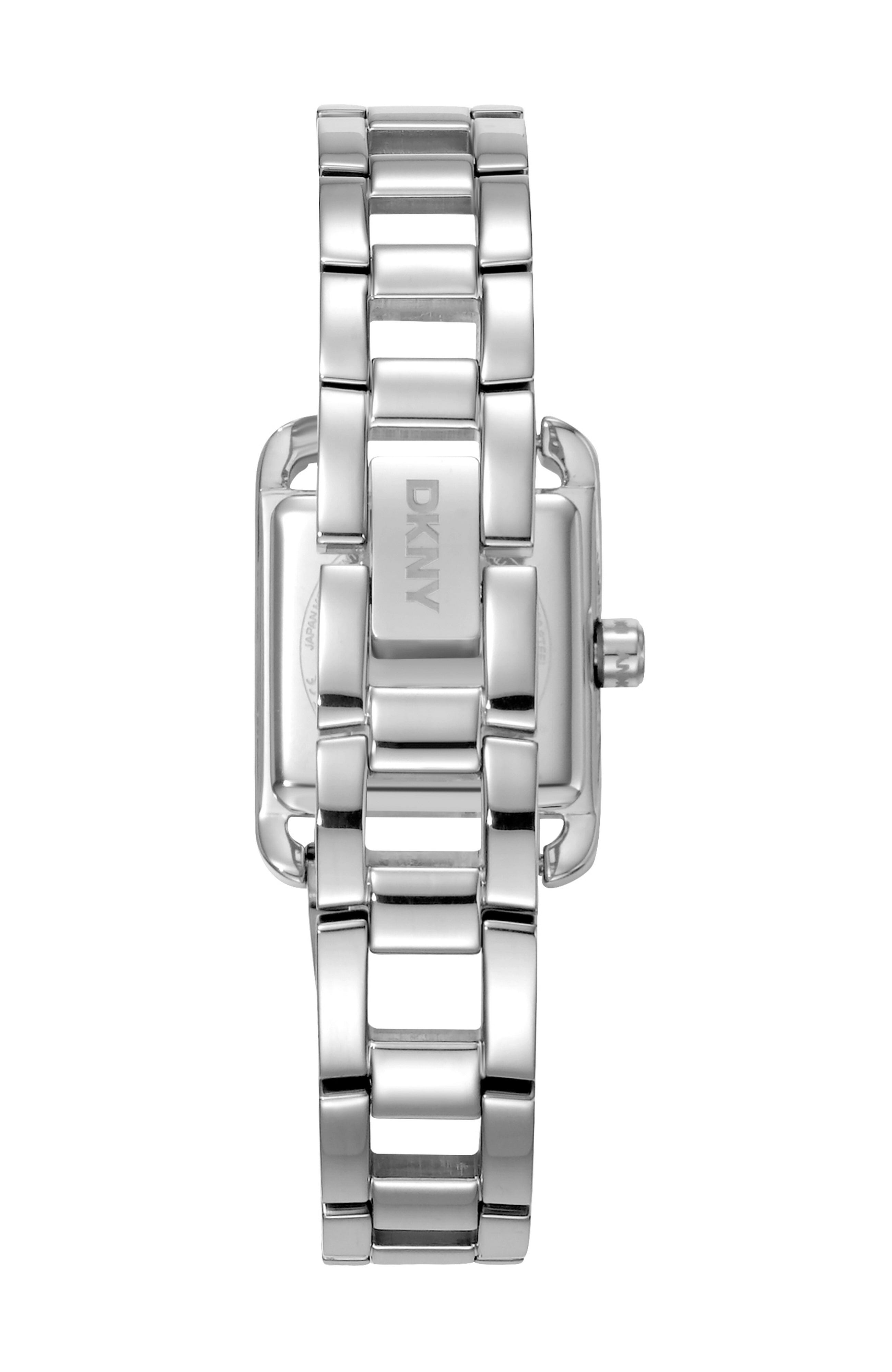 DK1L143M0015 Women's Mini Silver Dial Stainless Steel Bracelet Watch and Gift Set DKNY 
