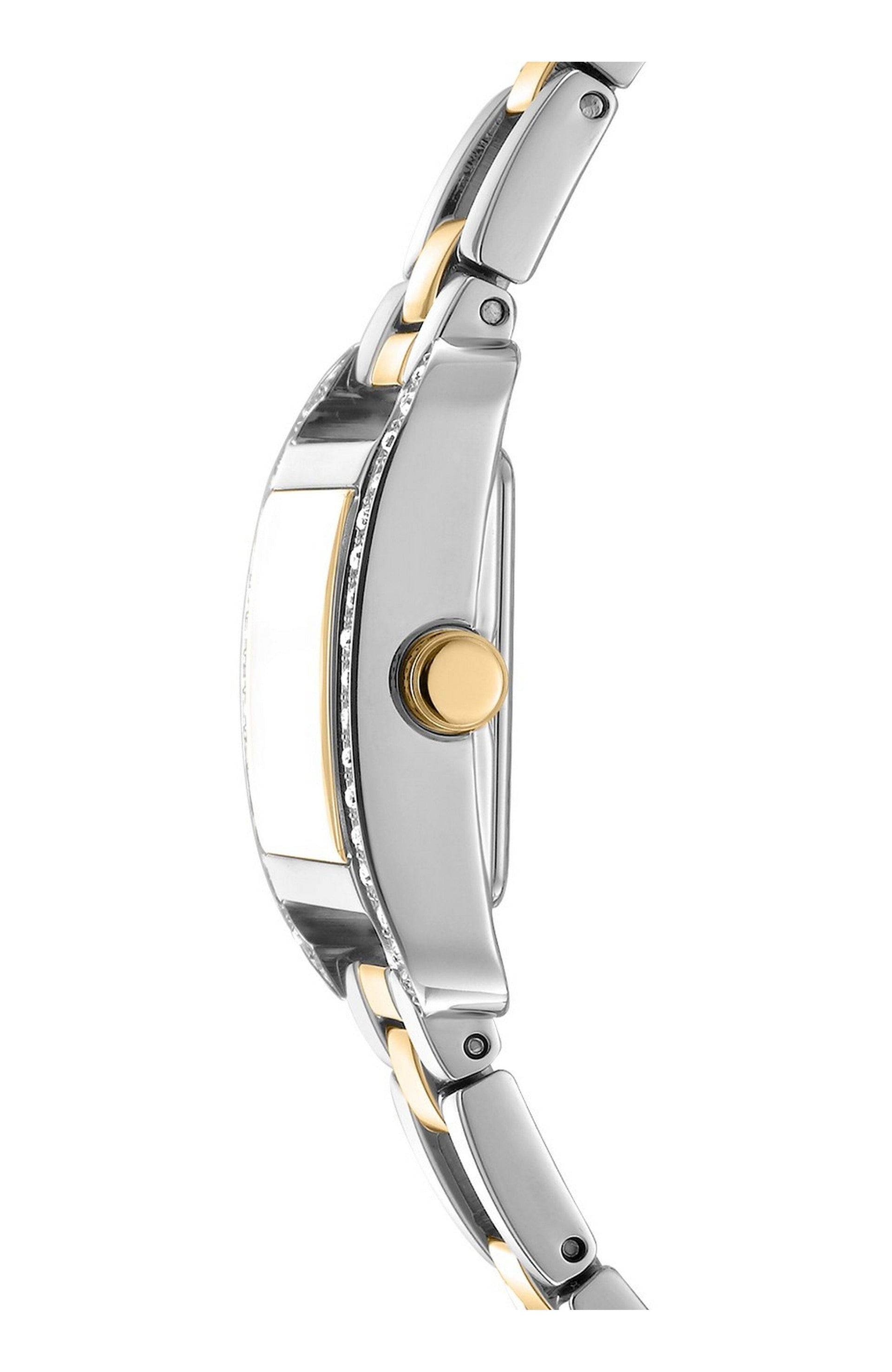 DK1L143M0055 Women's Mini Silver Dial Two-Tone Stainless Steel Bracelet Watch and Gift Set DKNY 