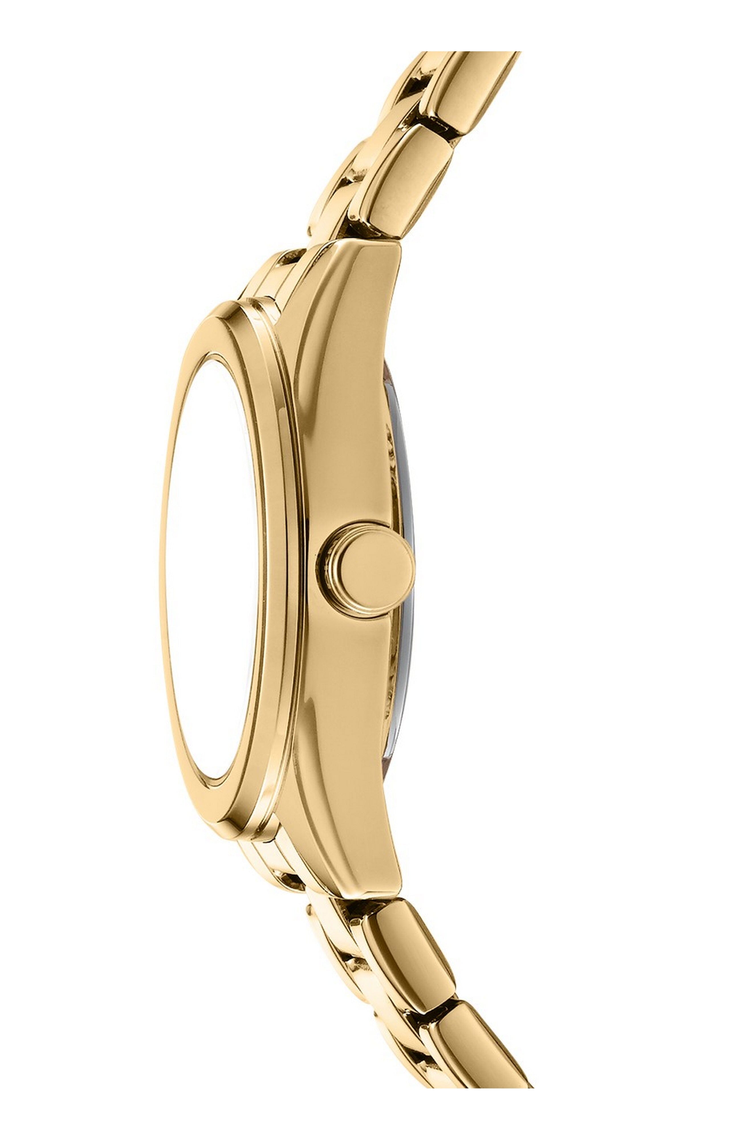 DK1L145M0065 Women's Logo Dark Green Dial Gold-Tone Stainless Steel Bracelet Watch Gift Set DKNY 