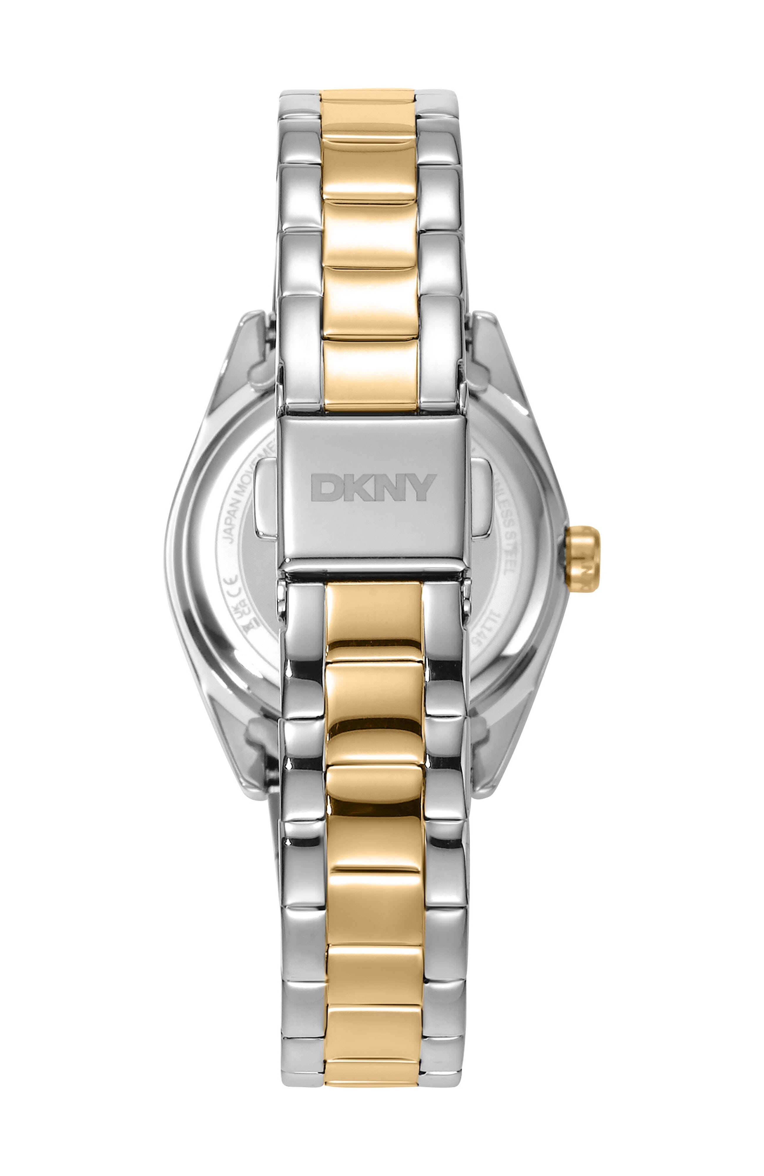 DK1L145M0095 Women's Logo Silver Dial Two-Tone Stainless Steel Bracelet Watch Gift Set DKNY 