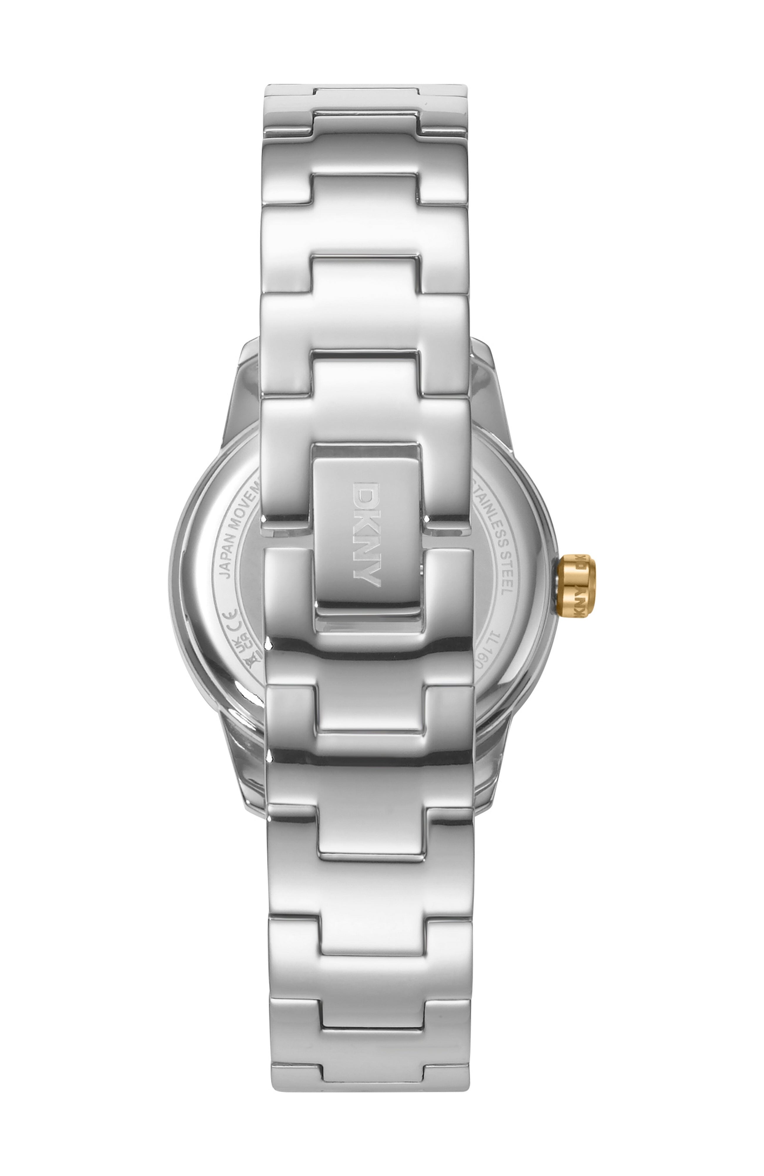 DK1L160M0065 Women's Half Bangle Dark Green Dial Two-Tone Stainless Steel Watch DKNY 