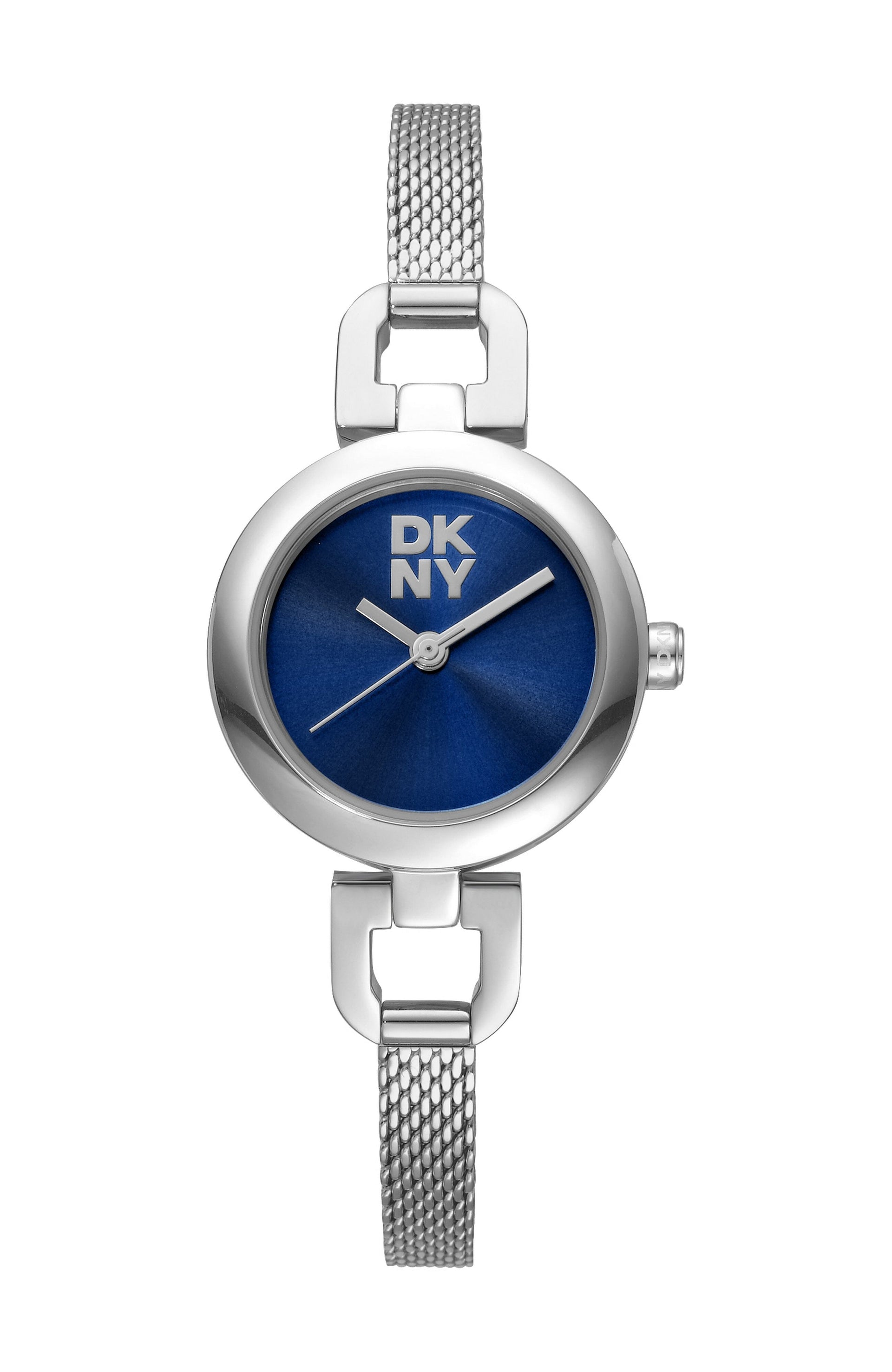DK1L161M0225 Women's Milanese Dark Blue Dial Stainless Steel Bracelet Watch DKNY 