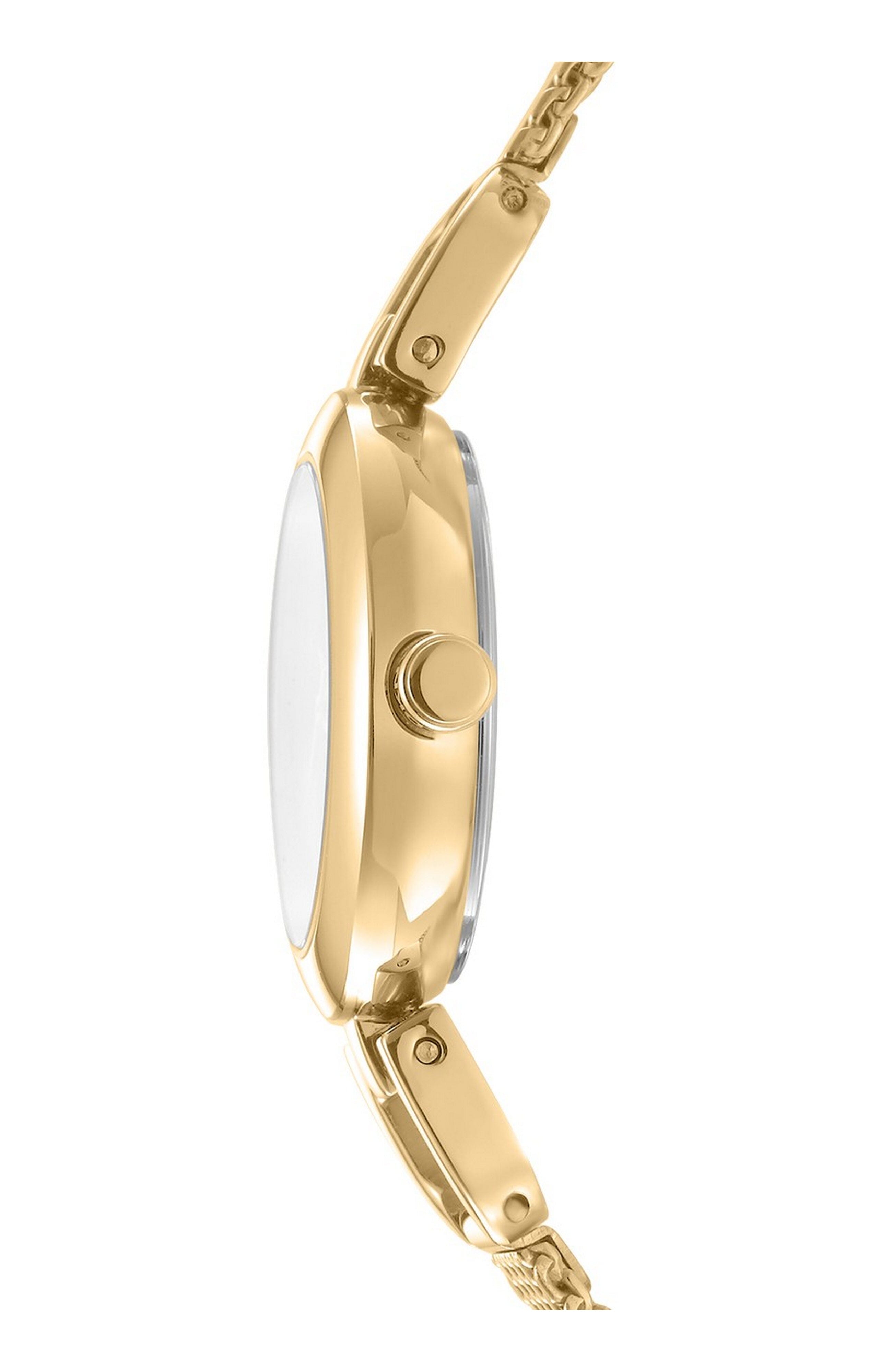DK1L161M0235 Women's Milanese Dark Blue Dial Gold-Tone Stainless Steel Bracelet Watch DKNY 