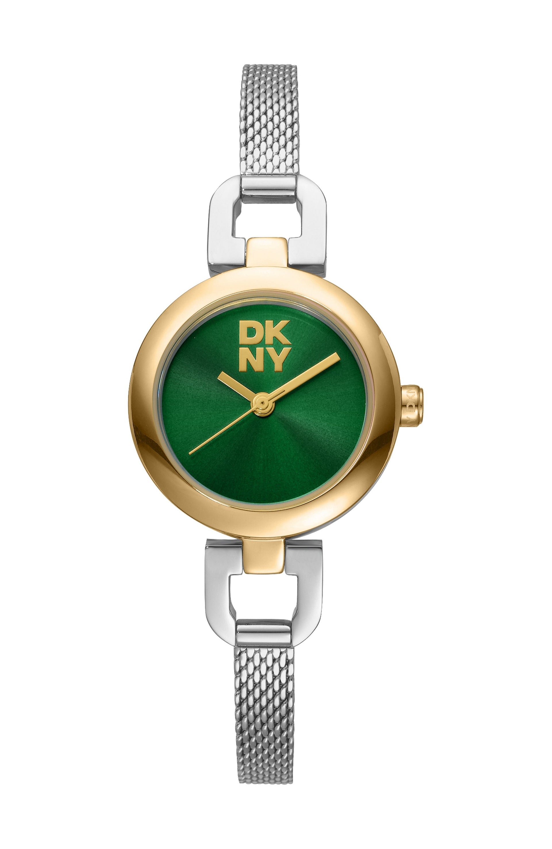DK1L161M0265 Women's Milanese Dark Green Dial Stainless Steel Bracelet Watch DKNY 