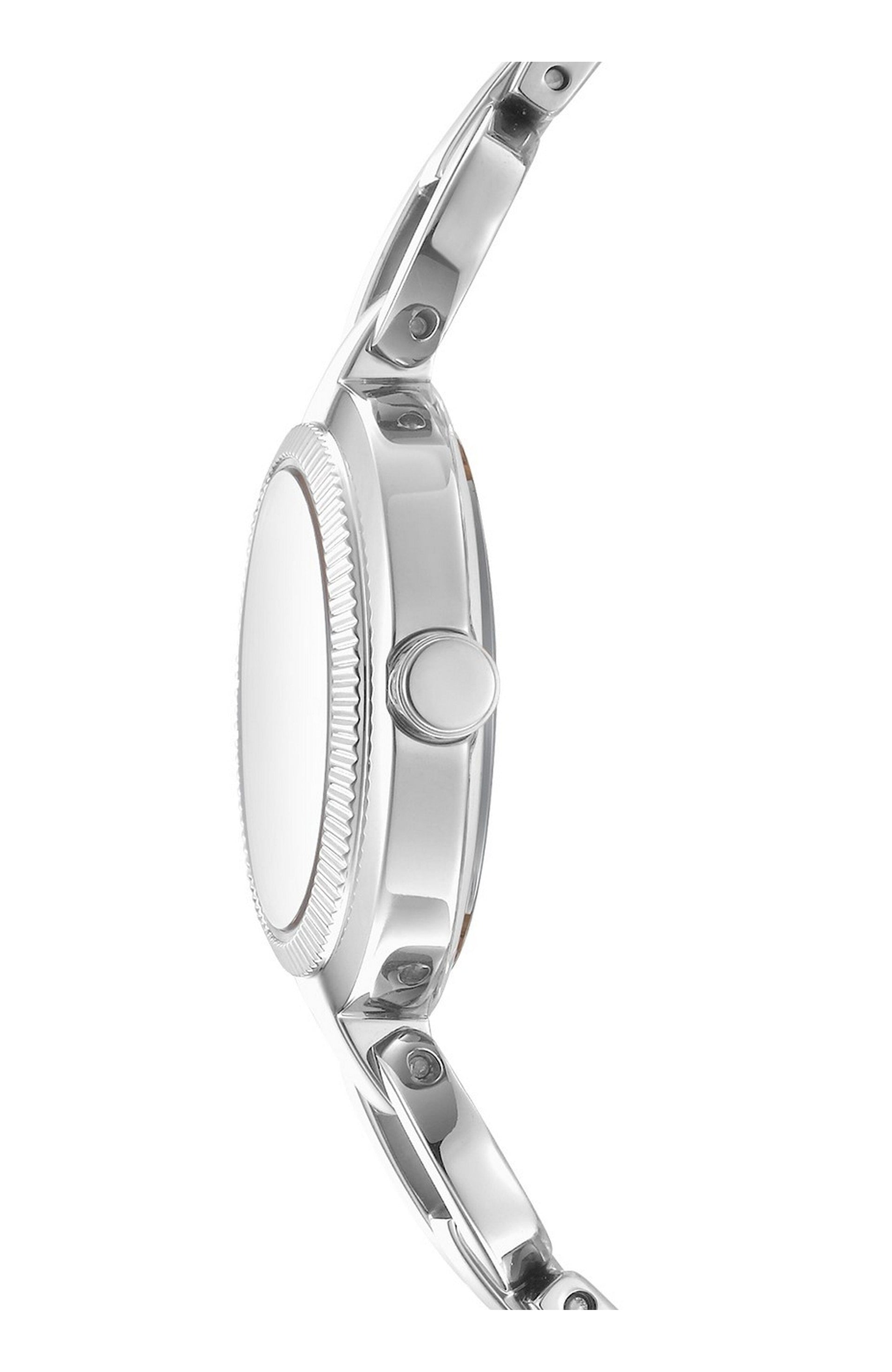 DK1L162M0025 Women's Open Link Pink Dial Stainless Steel Bracelet Watch DKNY 