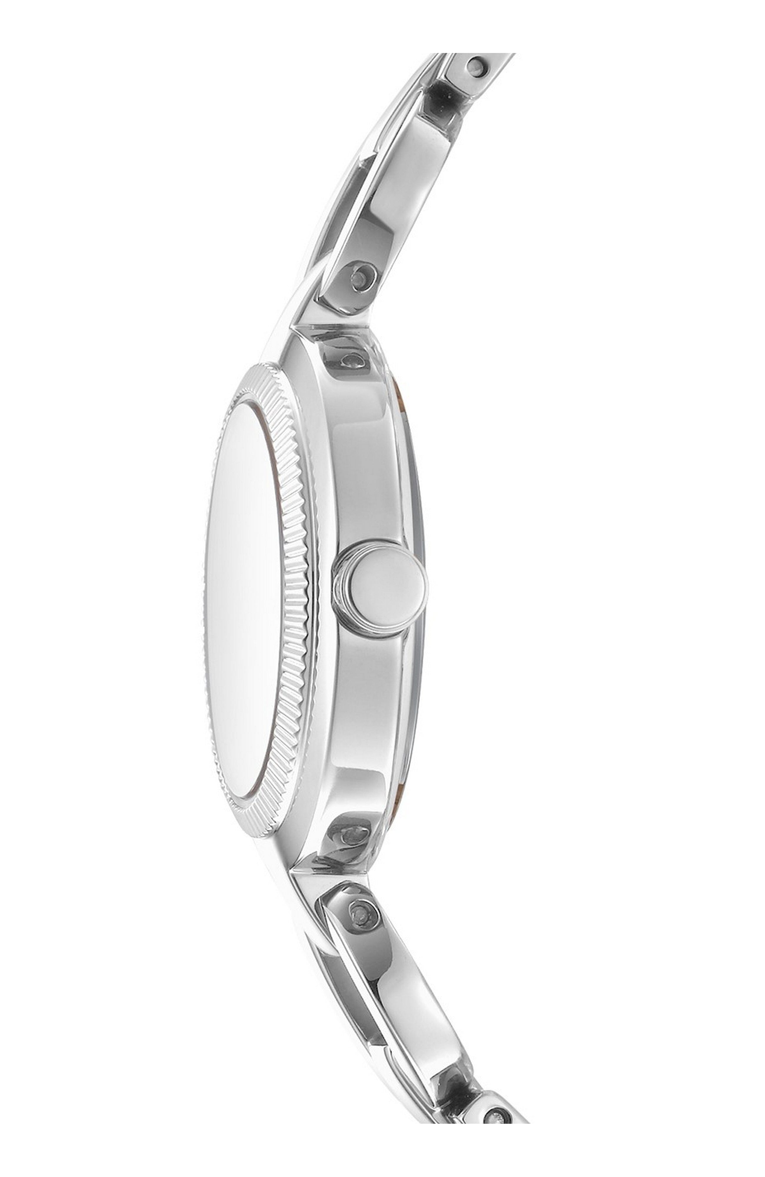 DK1L162M0025 Women's Open Link Pink Dial Stainless Steel Bracelet Watch DKNY 