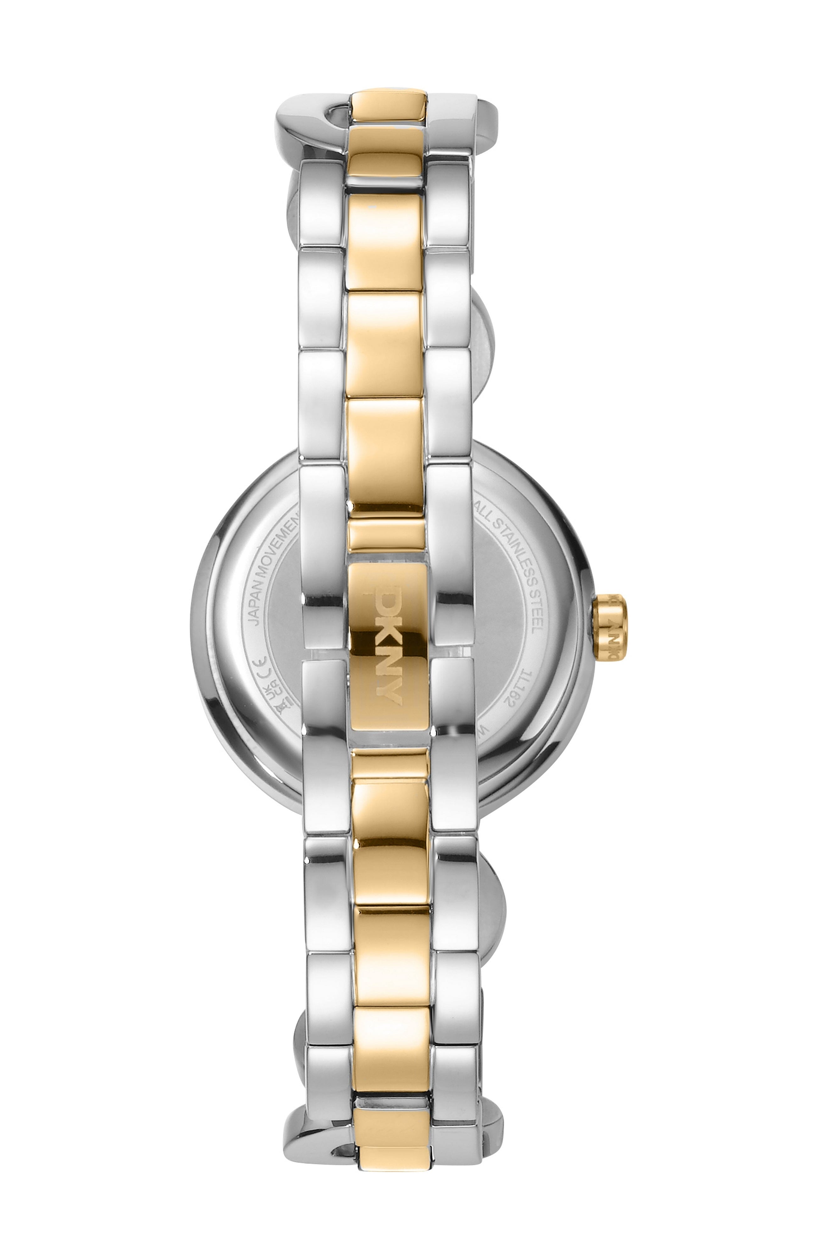 DK1L162M0075 Women's Open Link Dark Green Dial Two-Tone Stainless Steel Bracelet Watch DKNY 
