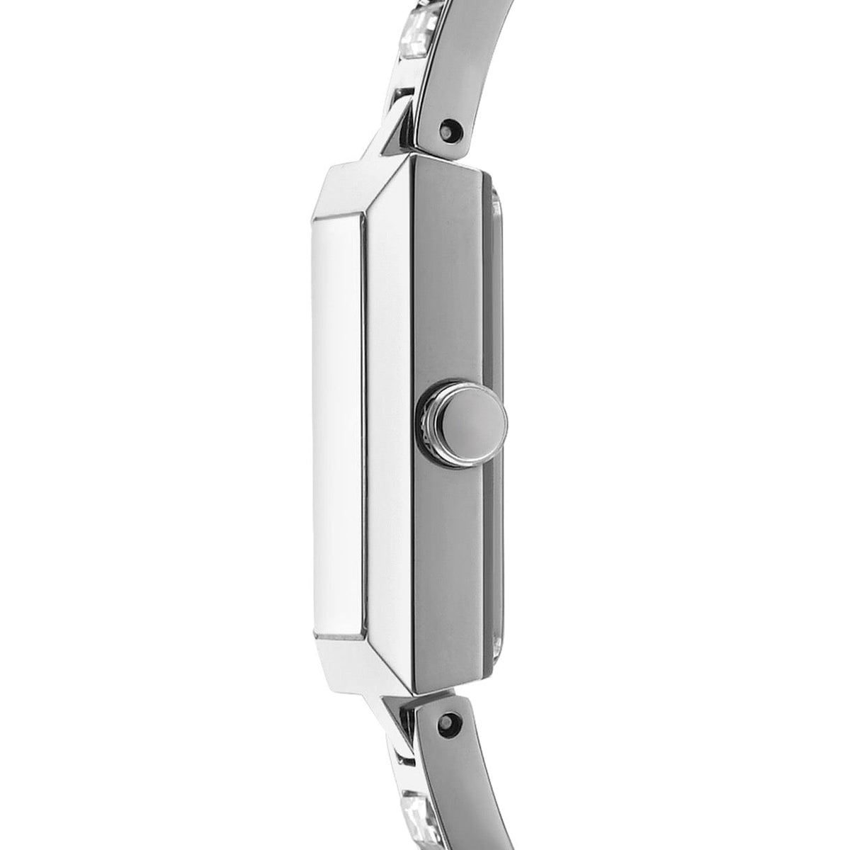 DK1L166M0015 DKNY Women's Signature Shape White MOP Dial Silver Stainless Steel Bracelet Watch DKNY 
