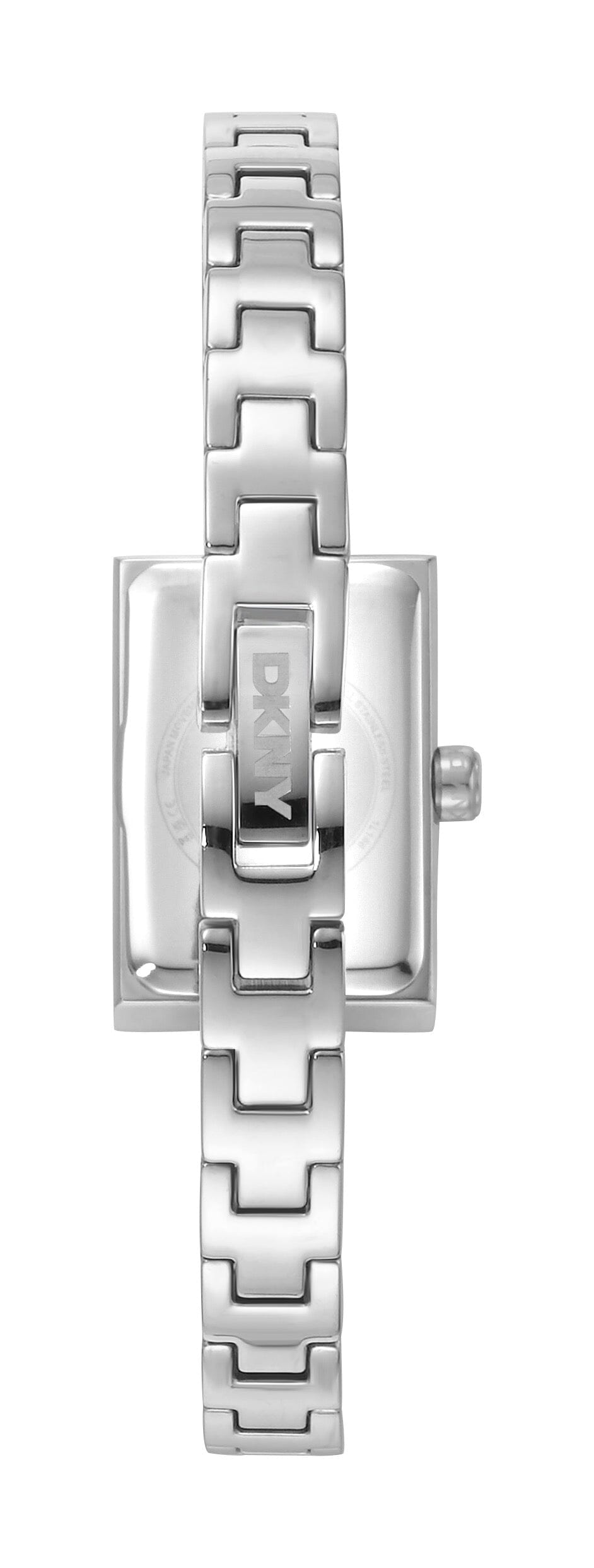 DK1L166M0015 DKNY Women's Signature Shape White MOP Dial Silver Stainless Steel Bracelet Watch DKNY 