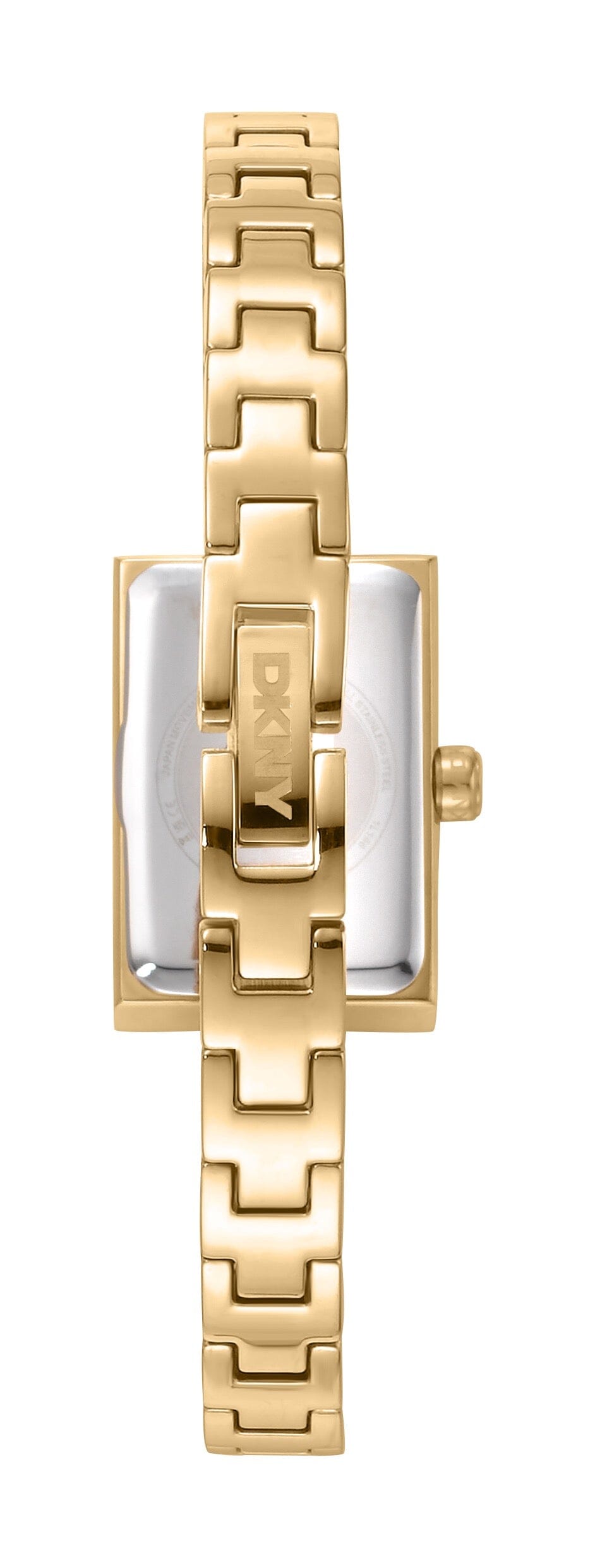 DK1L166M0045 DKNY Women's Signature Shape Dark Green Dial Gold Stainless Steel Bracelet Watch DKNY 