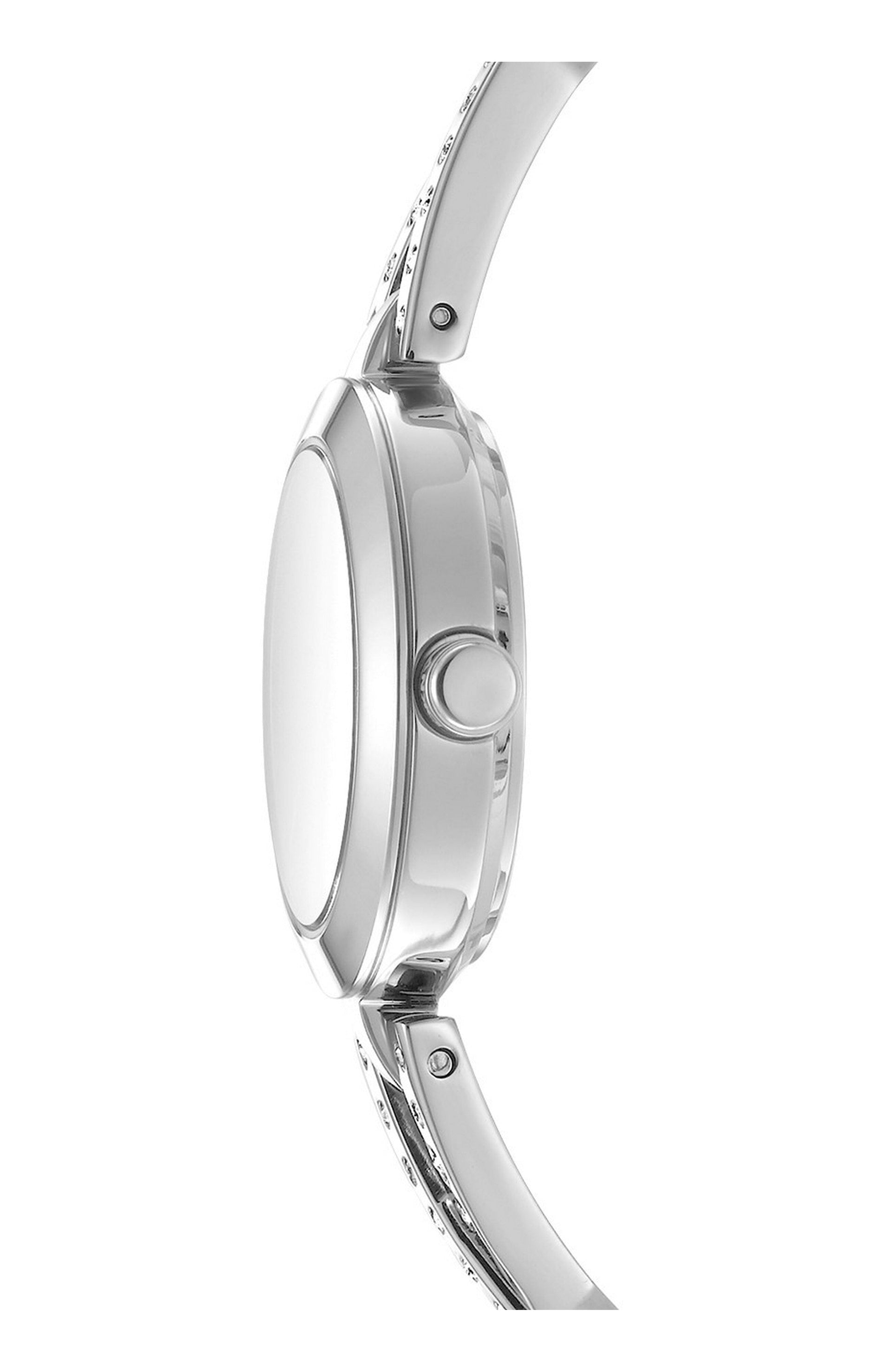 DK1L170M0215 Women's Half Bangle Silver Dial Stainless Steel Watch DKNY 