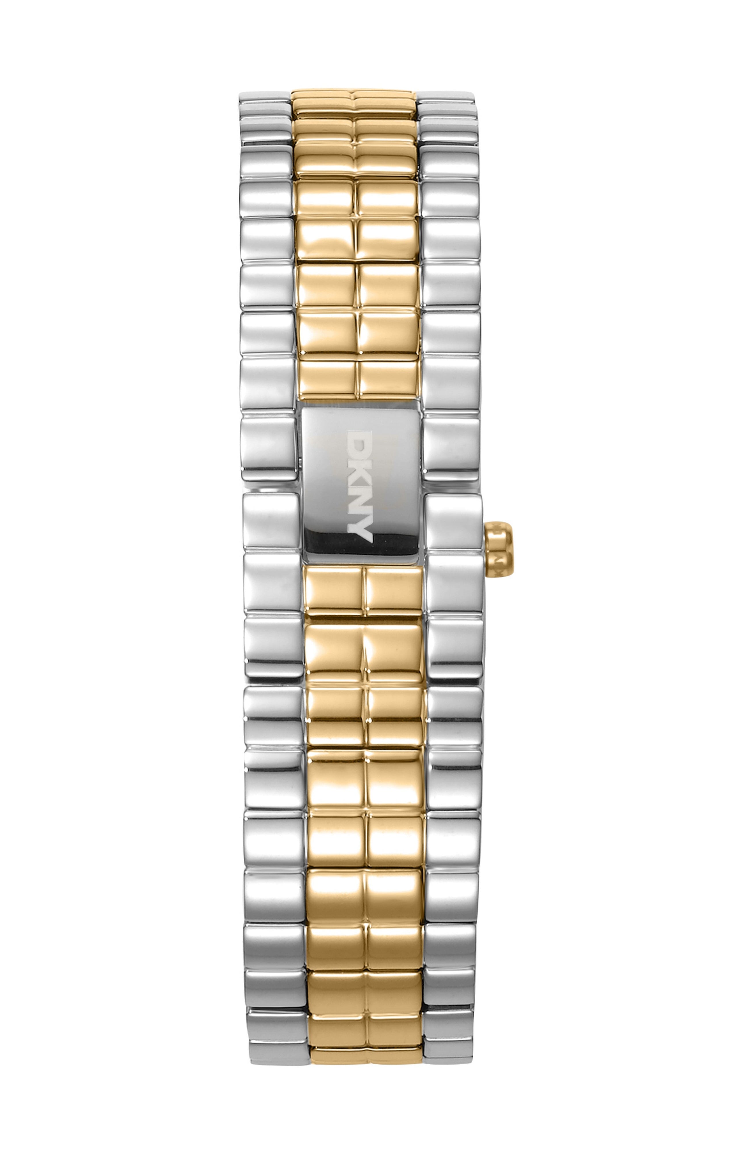 DK1L172M0055 Women's Signature Shape Dark Green Dial Two-Tone Bracelet Watch DKNY 