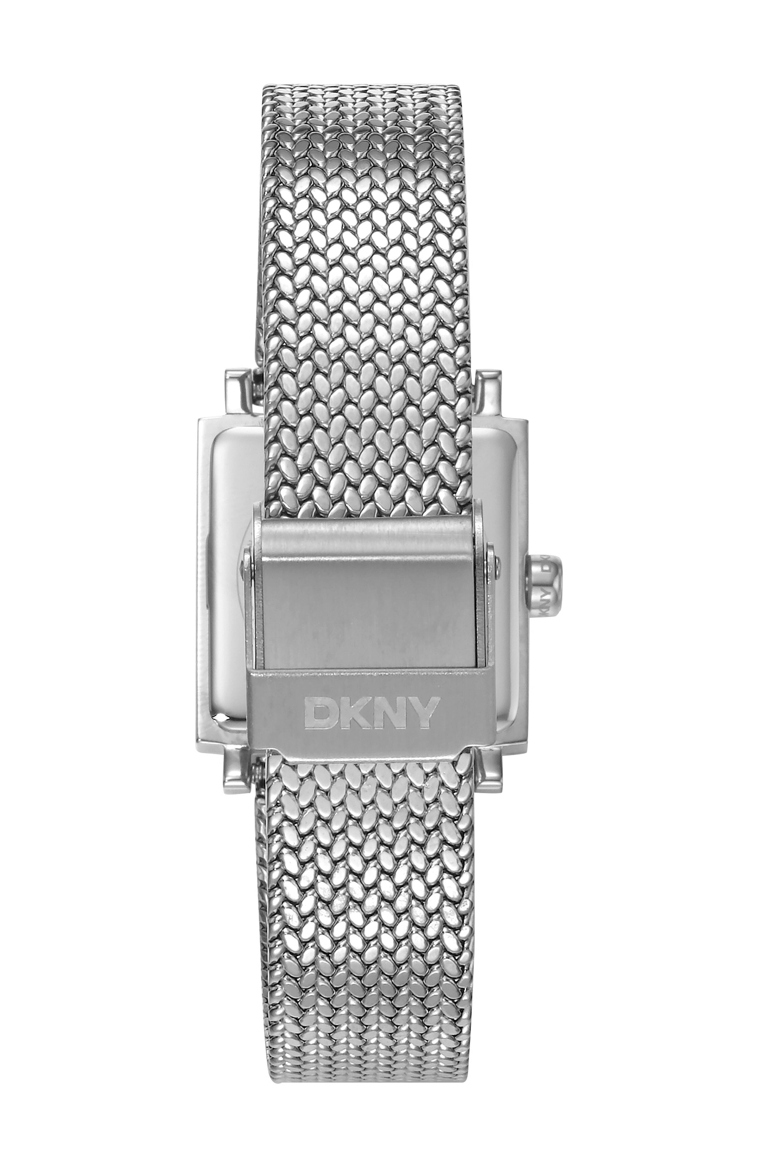 DK1L173M0065 Women's Milanese Silver Dial Stainless Steel Bracelet Watch DKNY 