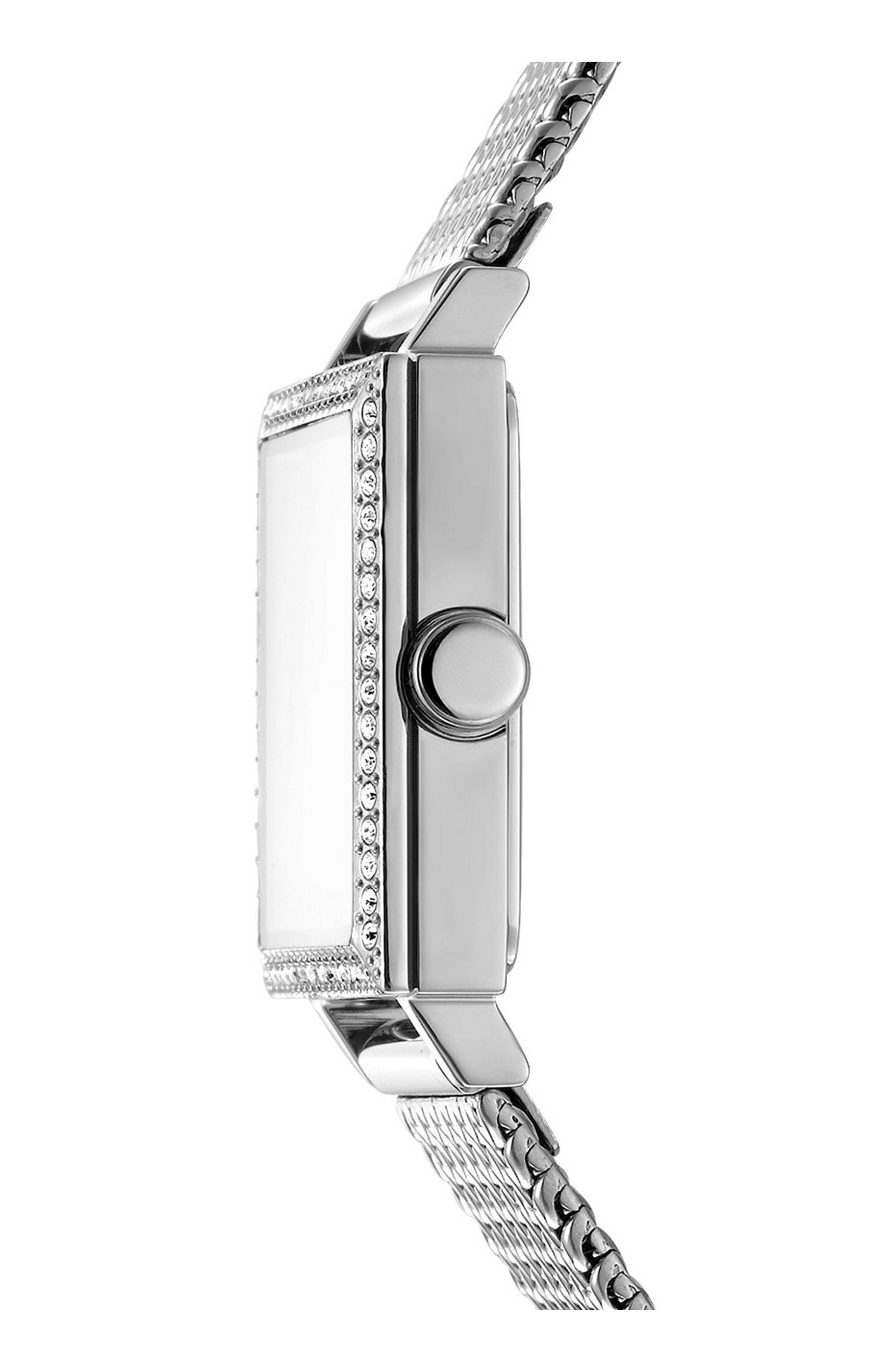 DK1L173M0065 Women's Milanese Silver Dial Stainless Steel Bracelet Watch DKNY 