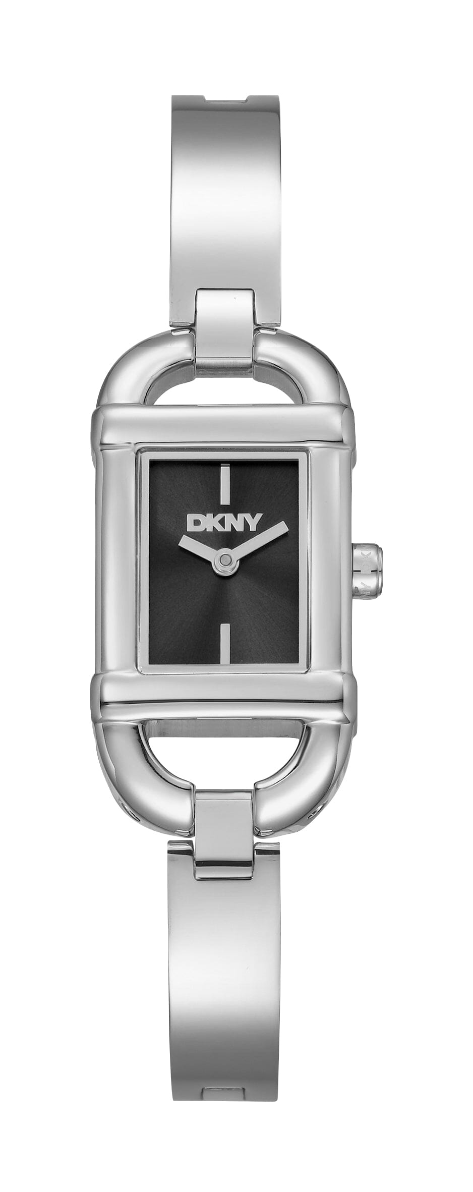 DK1L179M0225 DKNY Women's Signature Shape Black Dial Silver Stainless Steel Bracelet Watch DKNY 
