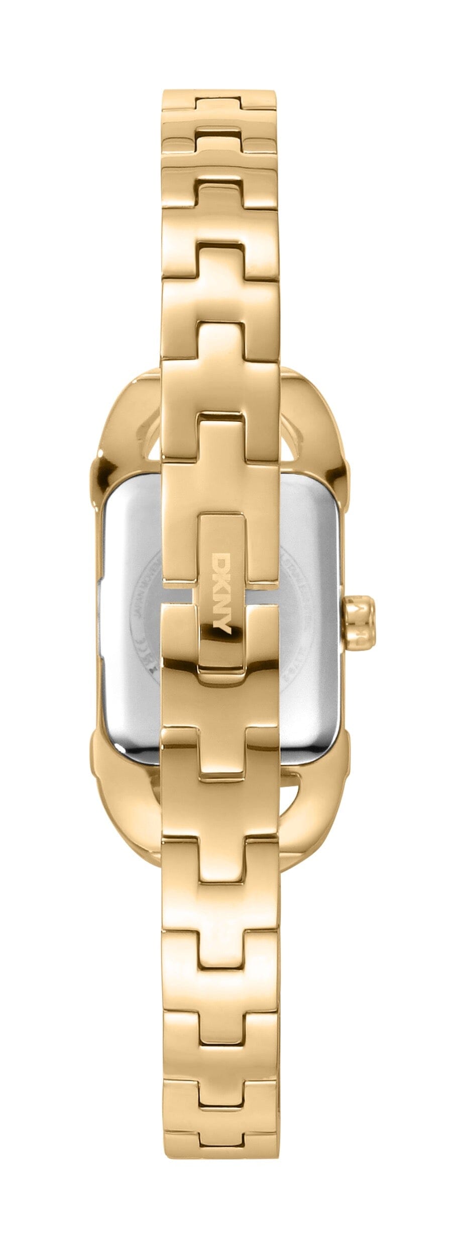 DK1L179M0235 DKNY Women's Signature Shape Champagne Dial Gold Stainless Steel Bracelet Watch DKNY 