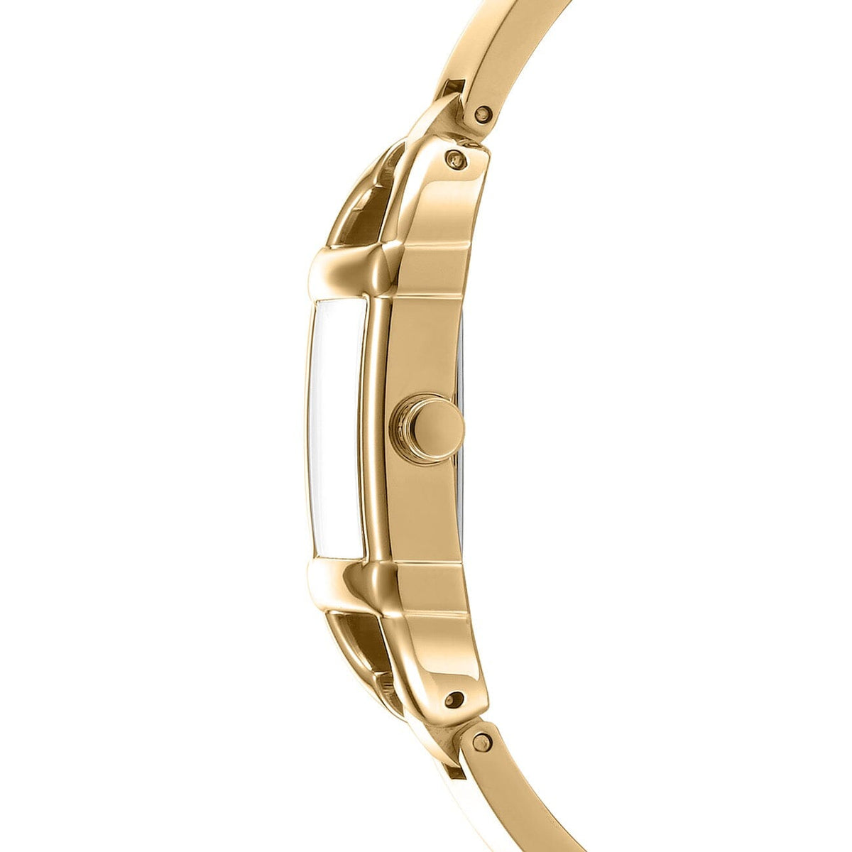 DK1L179M0235 DKNY Women's Signature Shape Champagne Dial Gold Stainless Steel Bracelet Watch DKNY 