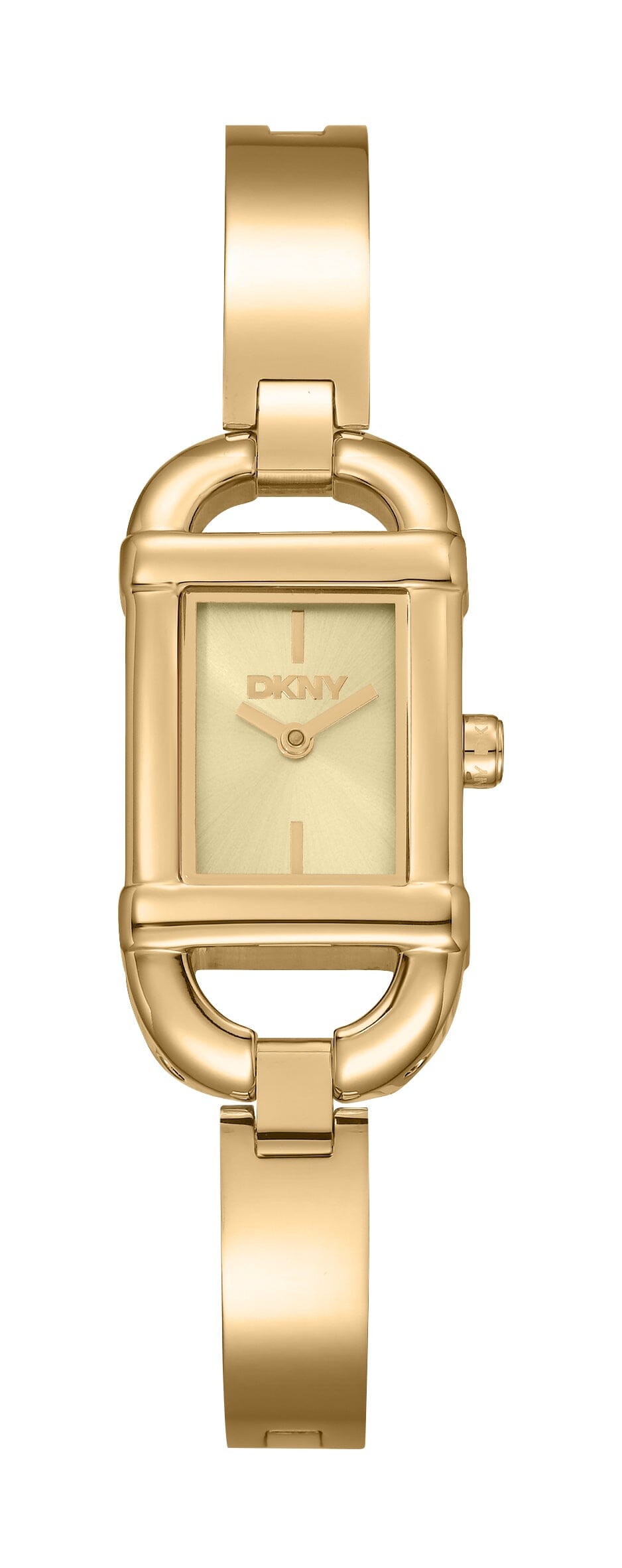 DK1L179M0235 DKNY Women's Signature Shape Champagne Dial Gold Stainless Steel Bracelet Watch DKNY 