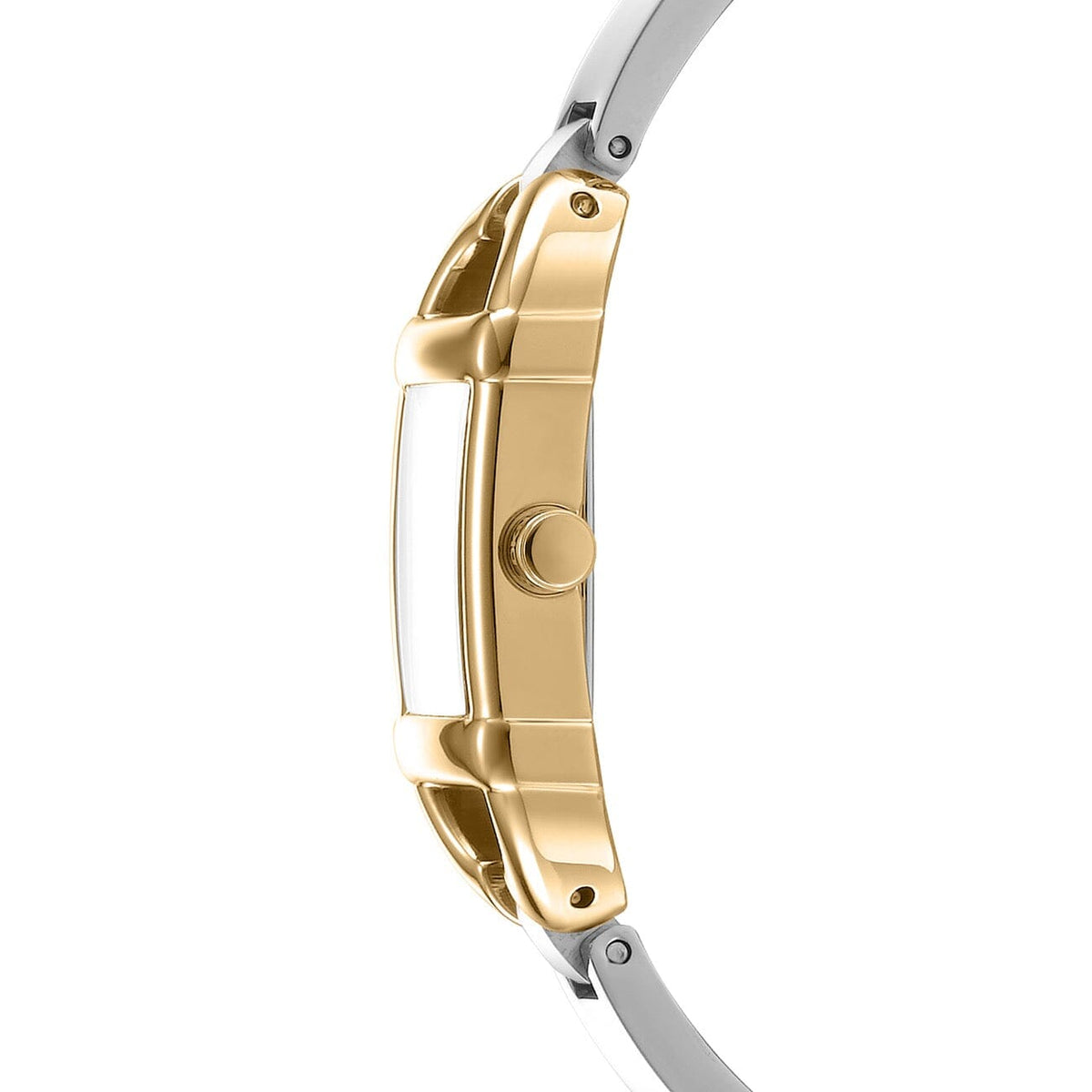 DK1L179M0265 DKNY Women's Signature Shape Two Tone Silver & Gold Stainless Steel Bracelet Watch DKNY 