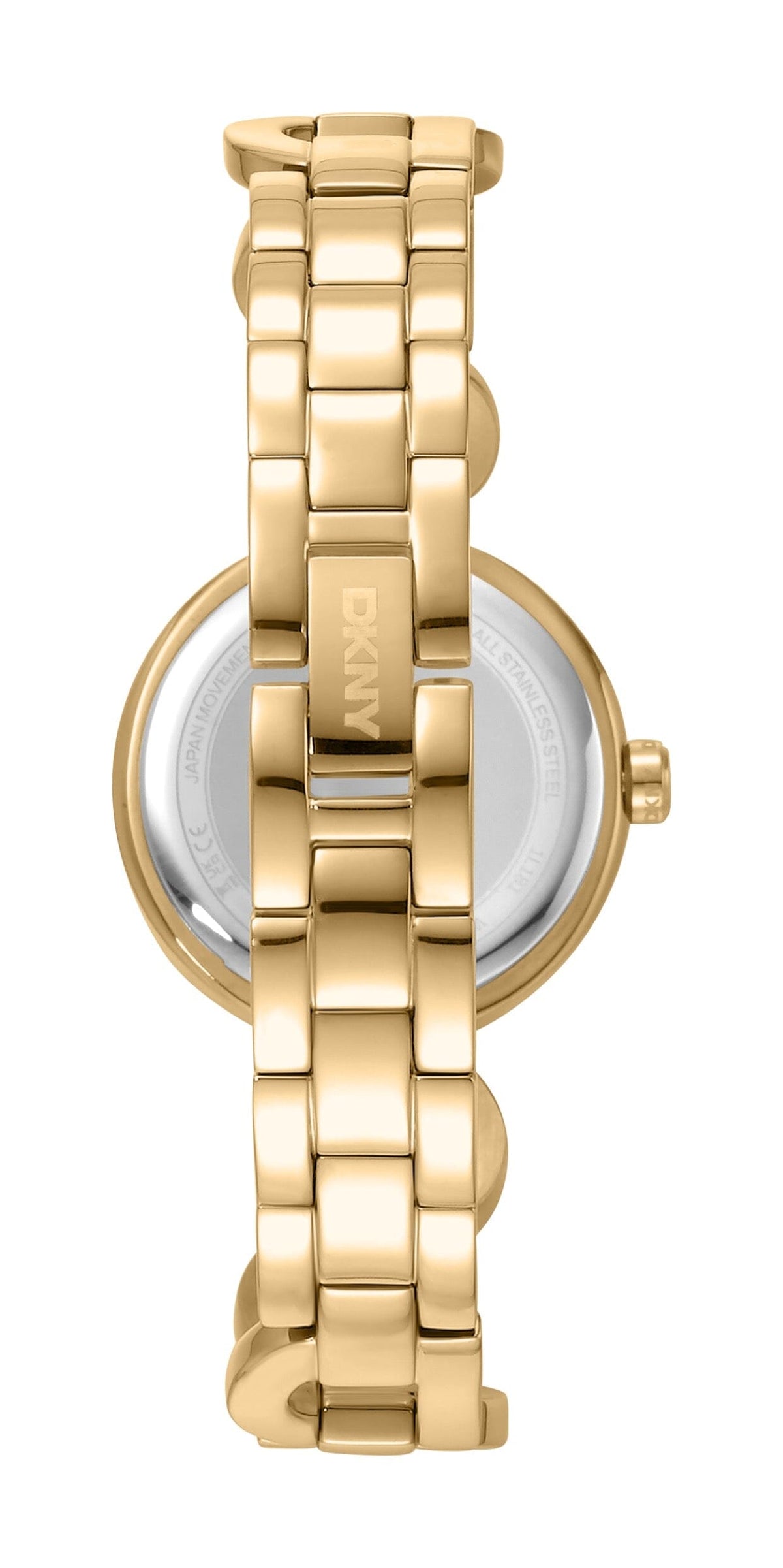 DK1L181M0035 DKNY Women's Evening Champagne Dial Gold Stainless Steel Bracelet Watch DKNY 