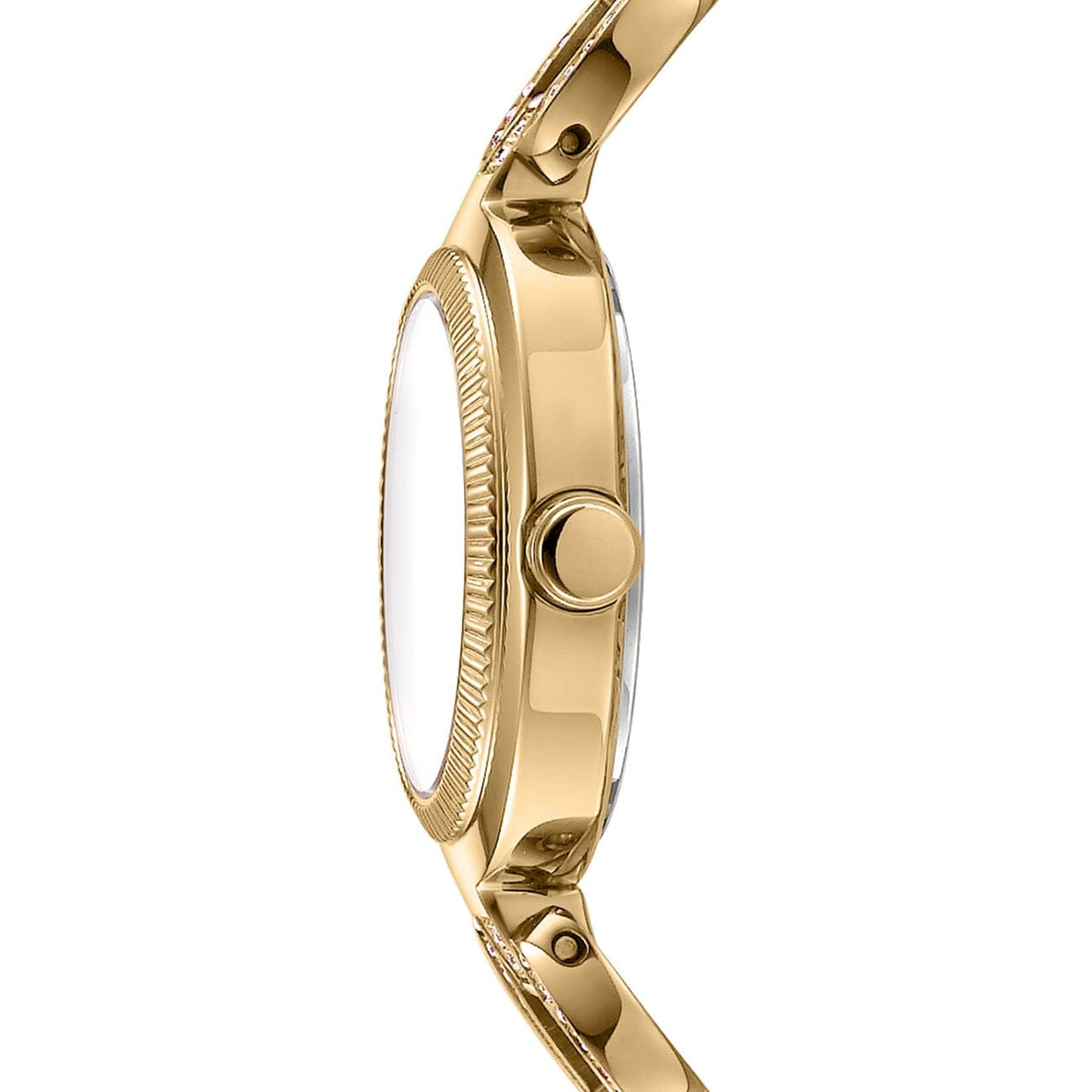 DK1L181M0035 DKNY Women's Evening Champagne Dial Gold Stainless Steel Bracelet Watch DKNY 