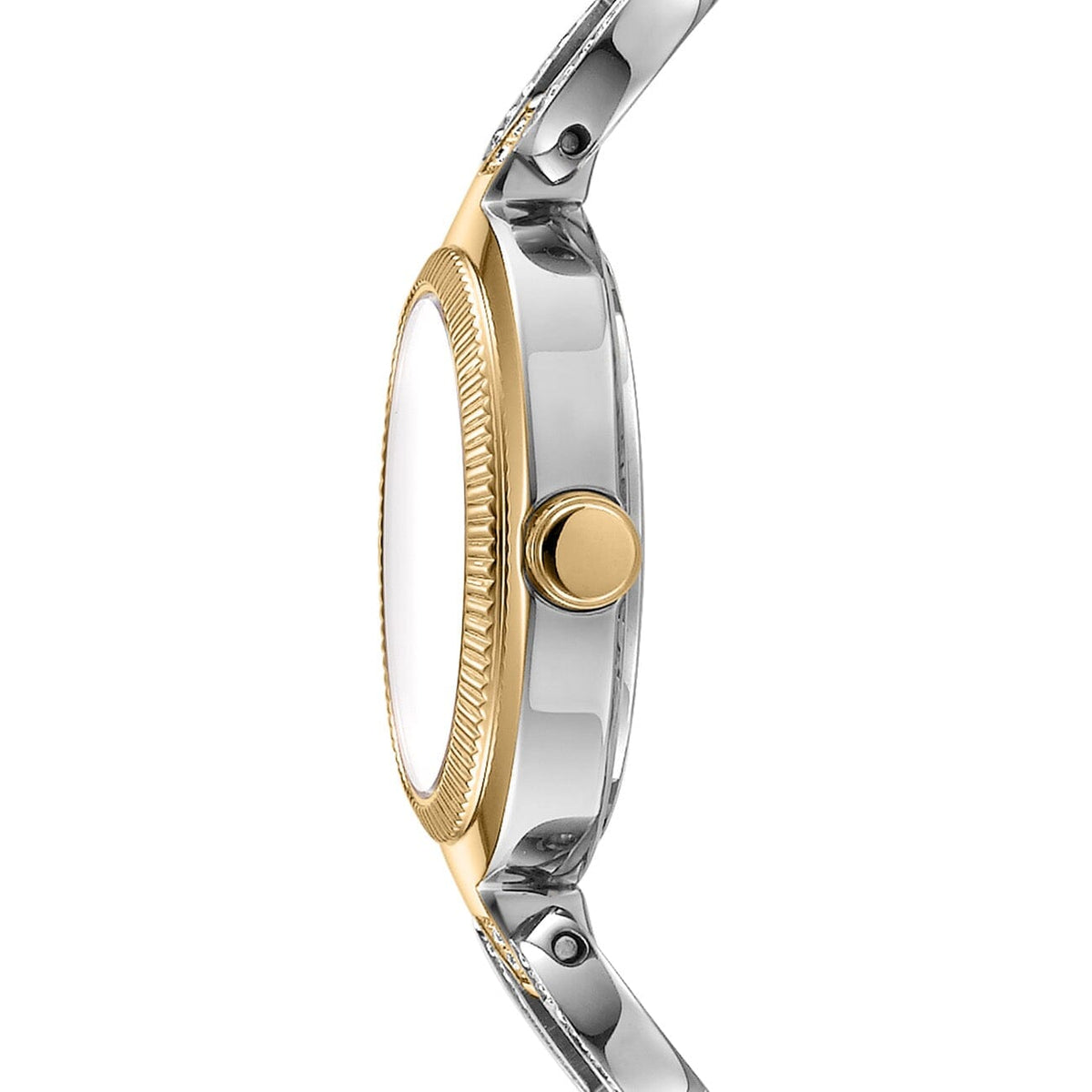 DK1L181M0065 DKNY Women's Evening Two Tone Silver & Gold Stainless Steel Bracelet Watch DKNY 