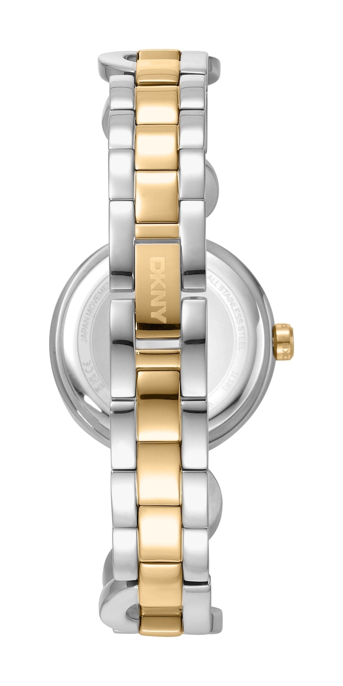DK1L181M0065 DKNY Women's Evening Two Tone Silver & Gold Stainless Steel Bracelet Watch DKNY 