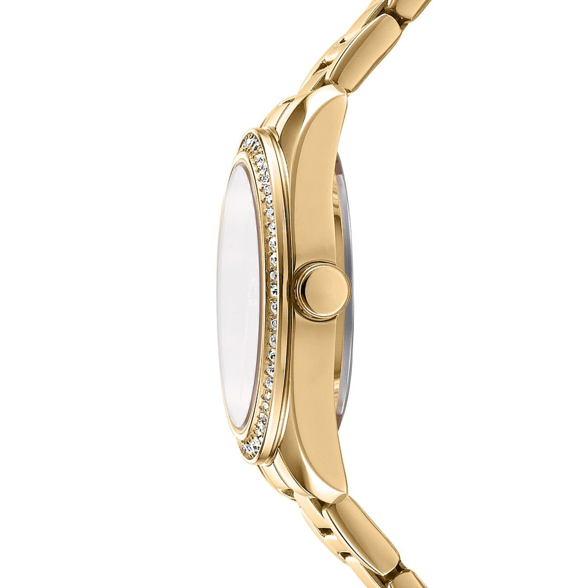DK1L184M0065 DKNY Women's Evening Silver Dial Gold Stainless Steel Bracelet Watch DKNY 