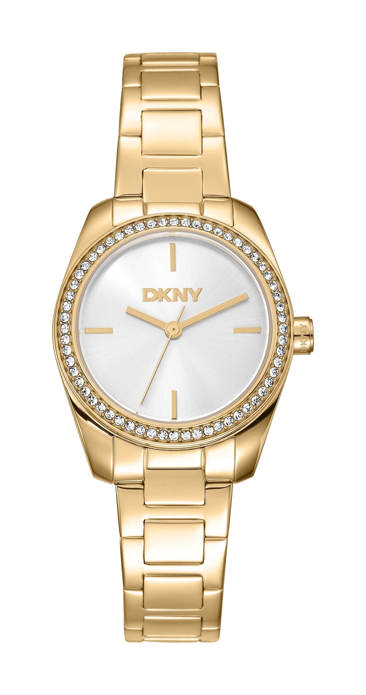 DK1L184M0065 DKNY Women's Evening Silver Dial Gold Stainless Steel Bracelet Watch DKNY 