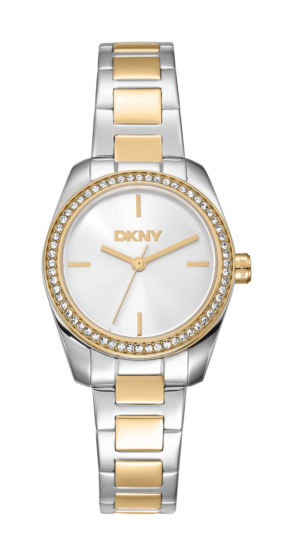 DK1L184M0085 DKNY Women's Evening Two Tone Silver & Gold Stainless Steel Bracelet Watch DKNY 