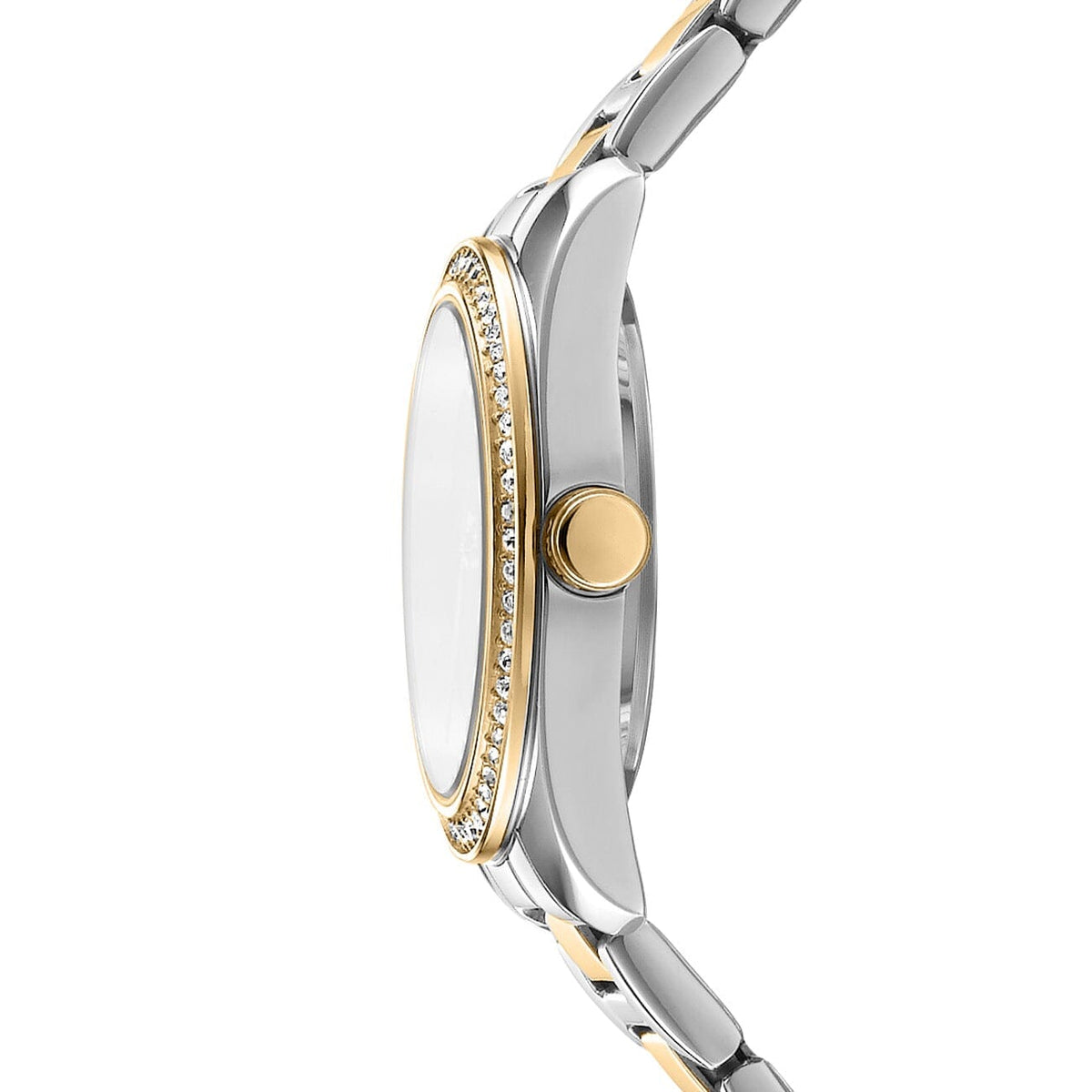 DK1L184M0085 DKNY Women's Evening Two Tone Silver & Gold Stainless Steel Bracelet Watch DKNY 