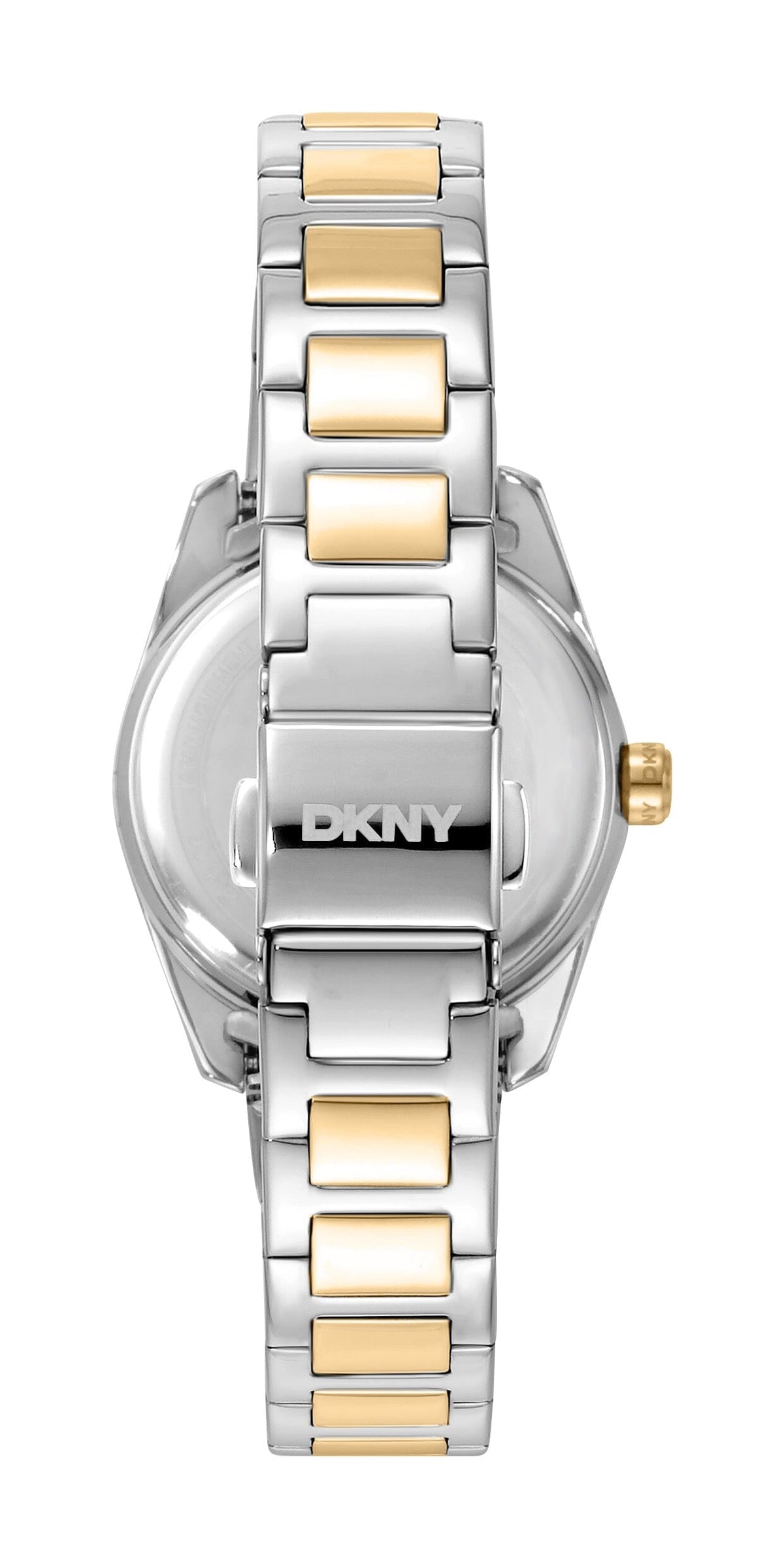 DK1L184M0085 DKNY Women's Evening Two Tone Silver & Gold Stainless Steel Bracelet Watch DKNY 