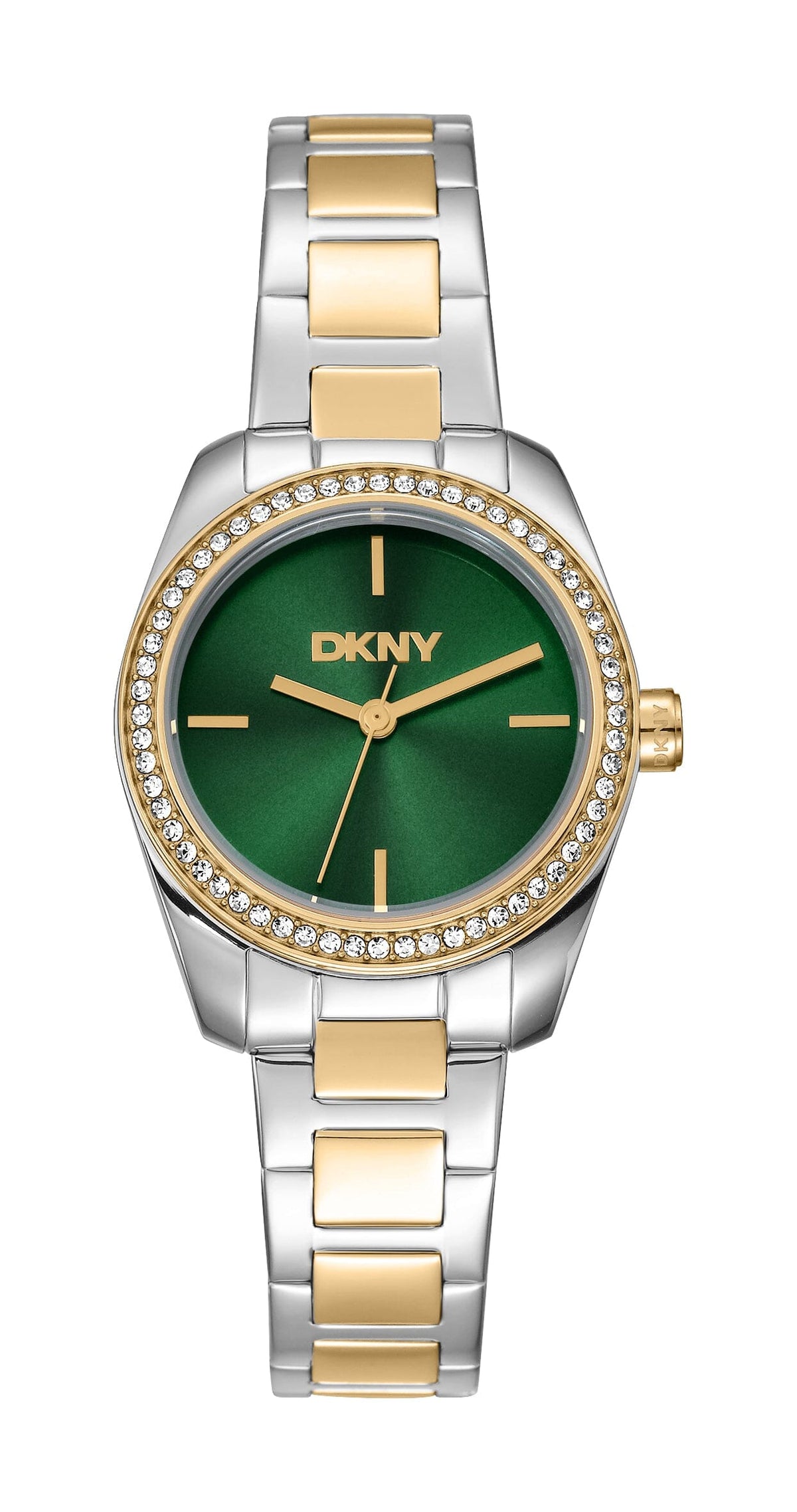 DK1L184M0095 DKNY Women's Evening Two Tone Silver & Gold Stainless Steel Bracelet Watch DKNY 